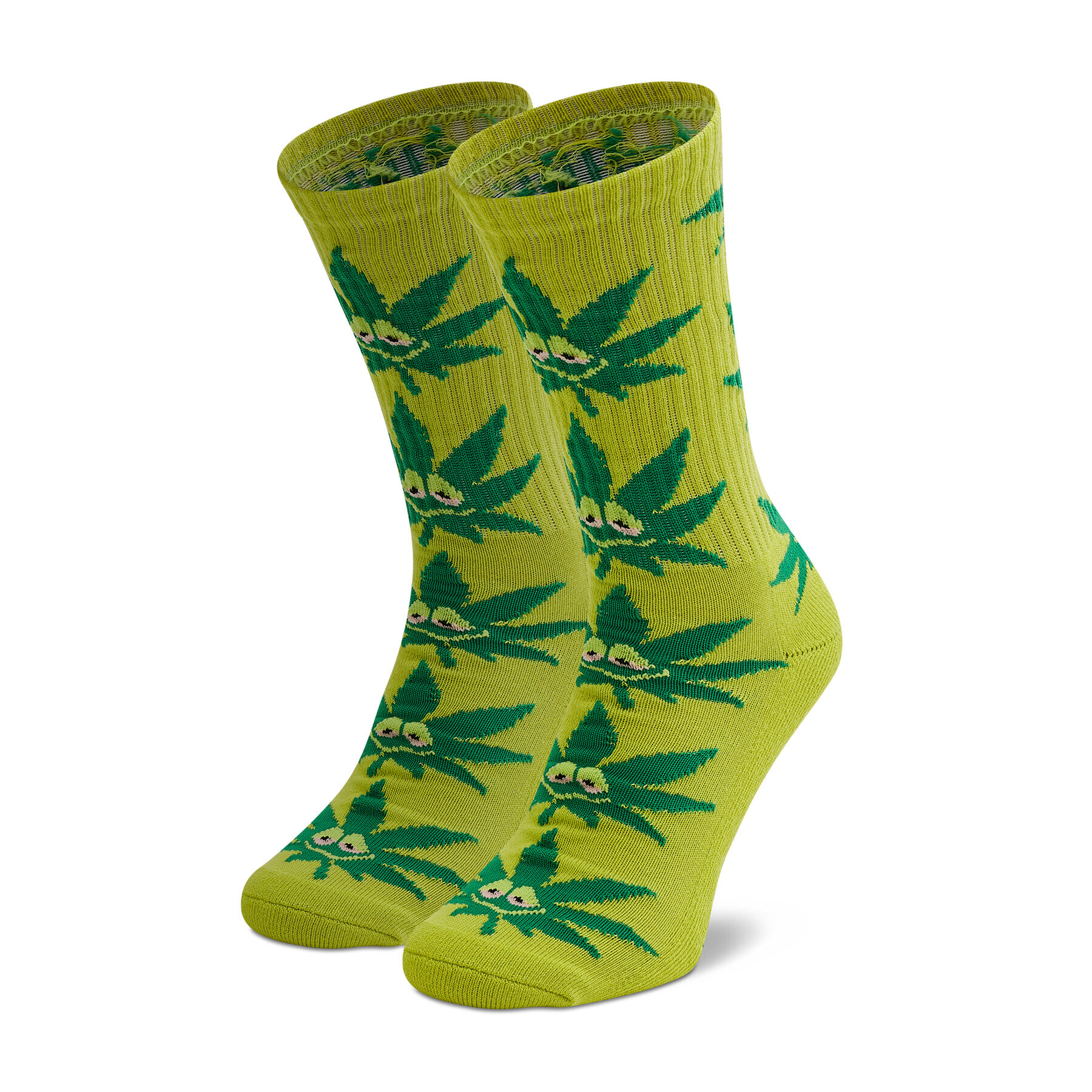HUF Чорапи дълги дамски Green Buddy Strains SK00544 r. OS Зелен - Pepit.bg