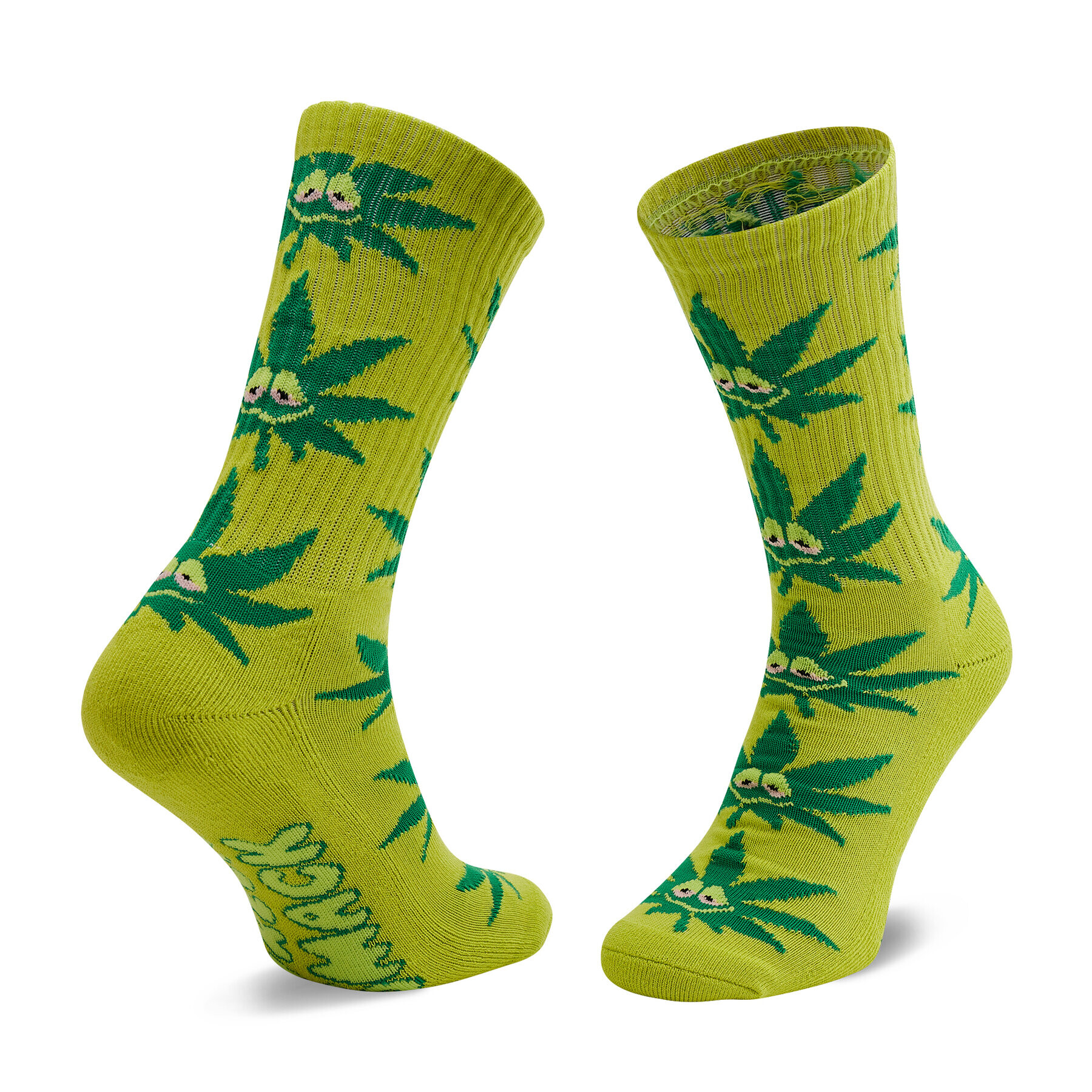 HUF Чорапи дълги дамски Green Buddy Strains SK00544 r. OS Зелен - Pepit.bg