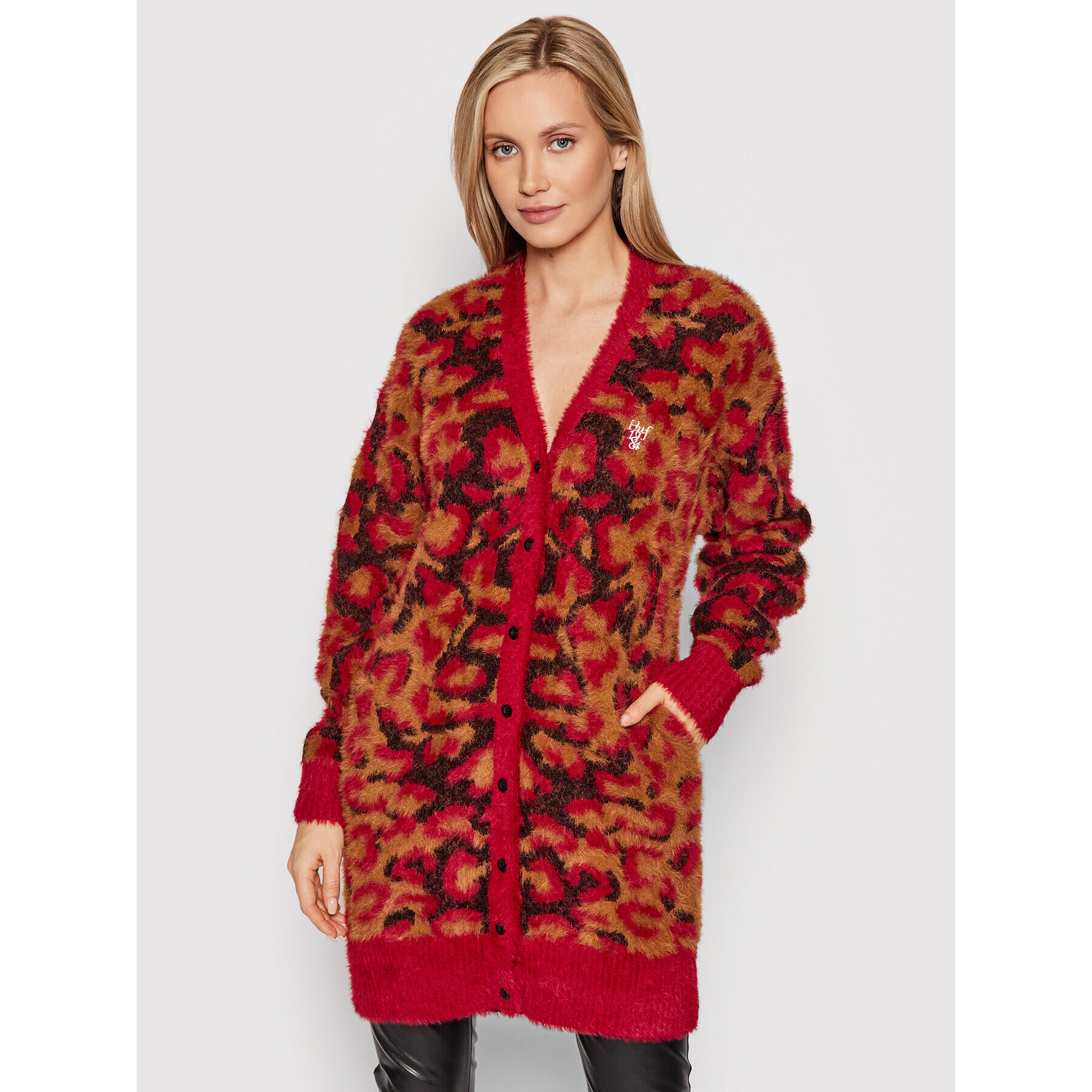 HUF Кардиган Knit Duster WKN0033 Цветен Regular Fit - Pepit.bg