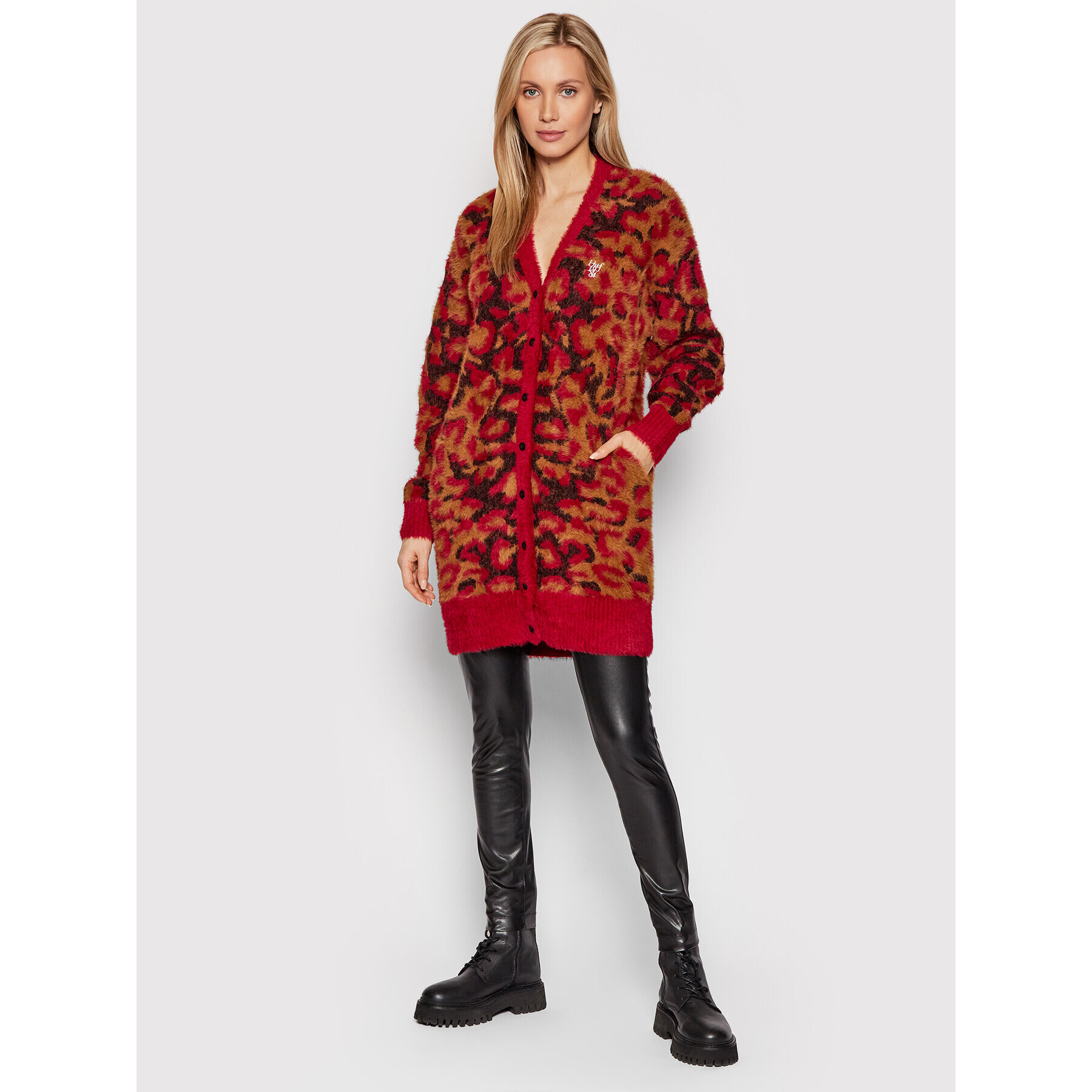 HUF Кардиган Knit Duster WKN0033 Цветен Regular Fit - Pepit.bg