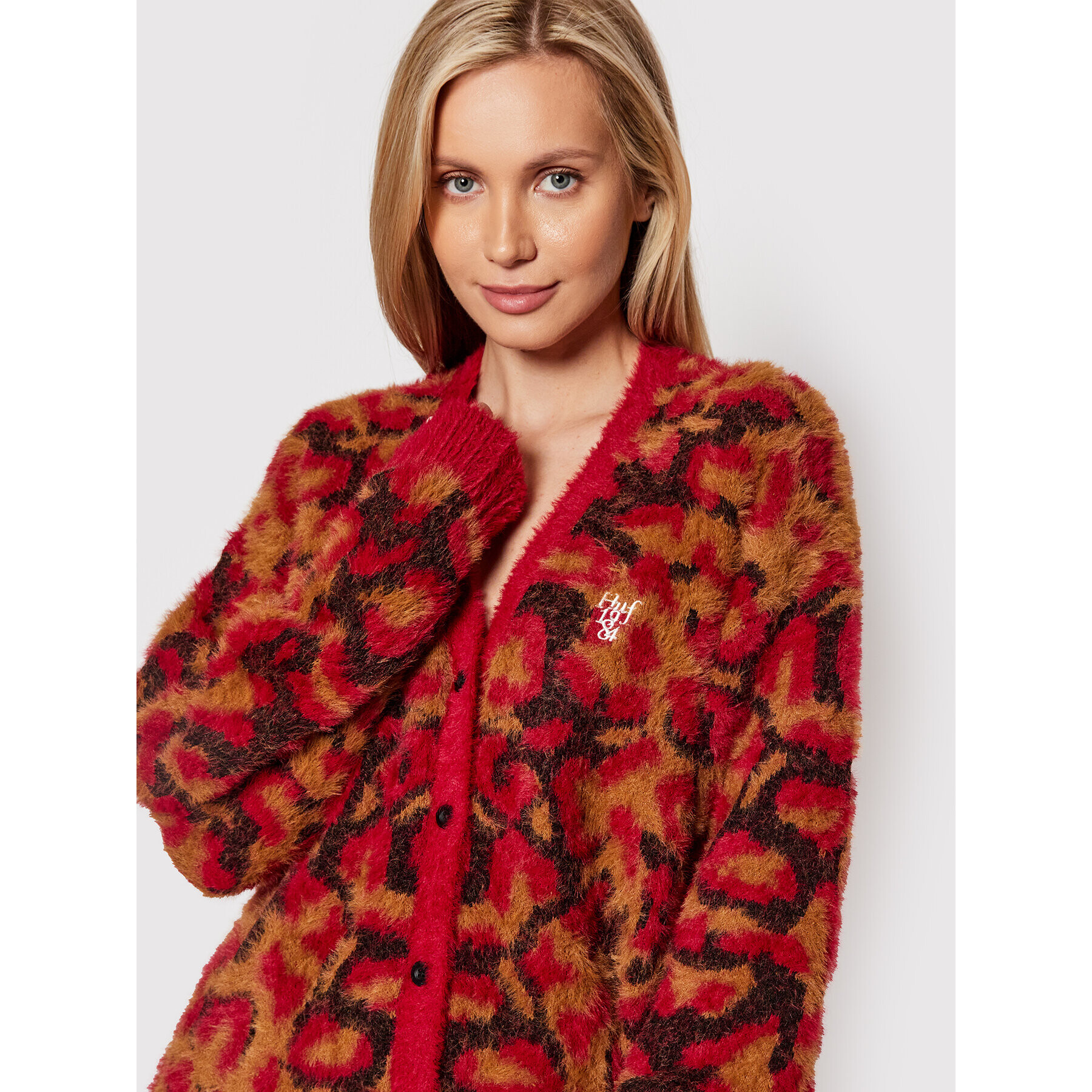 HUF Кардиган Knit Duster WKN0033 Цветен Regular Fit - Pepit.bg