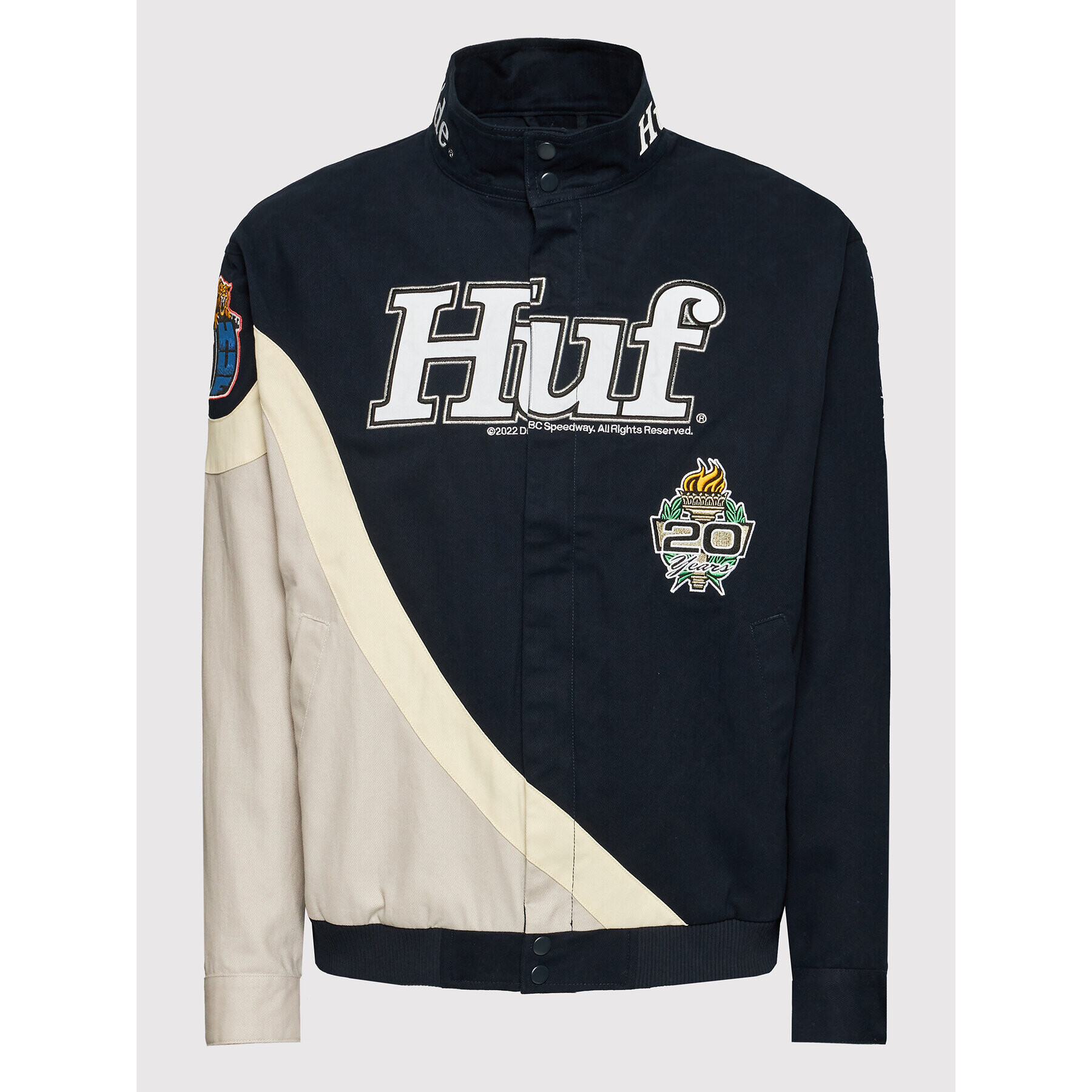 HUF Преходно яке Daytona JK00335 Тъмносин Regular Fit - Pepit.bg