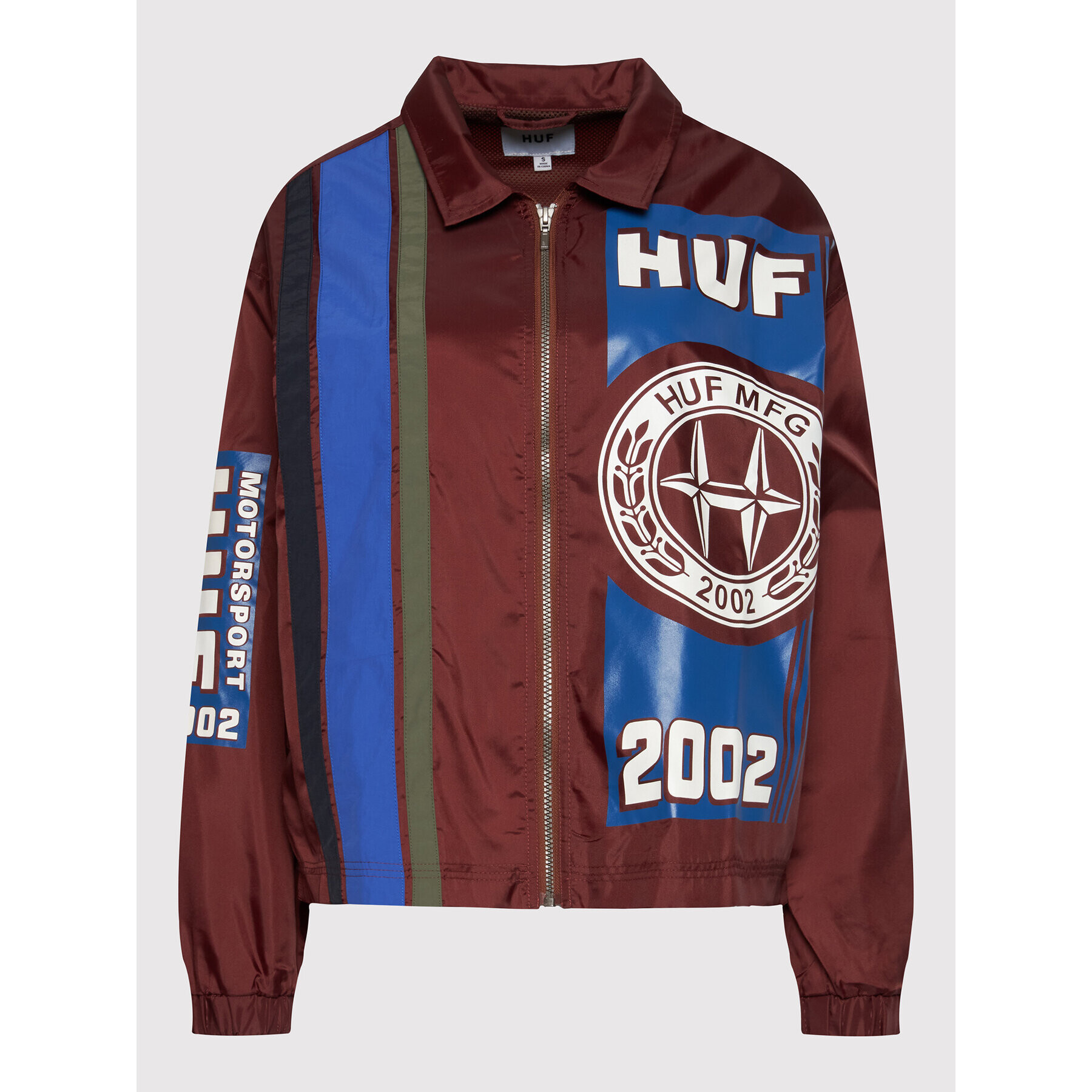 HUF Преходно яке Class Race WJK0020 Кафяв Regular Fit - Pepit.bg