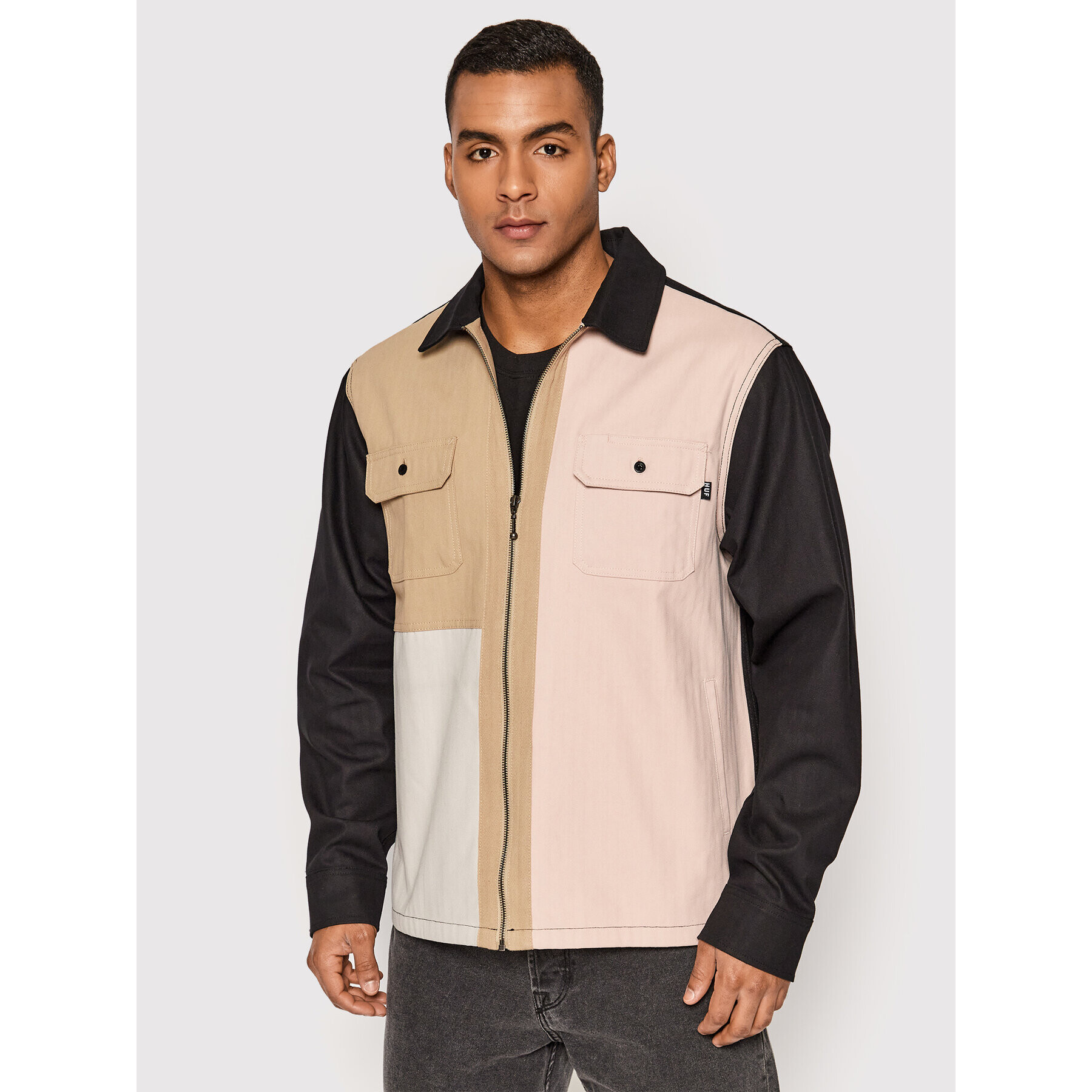 HUF Преходно яке Split JK00346 Цветен Regular Fit - Pepit.bg