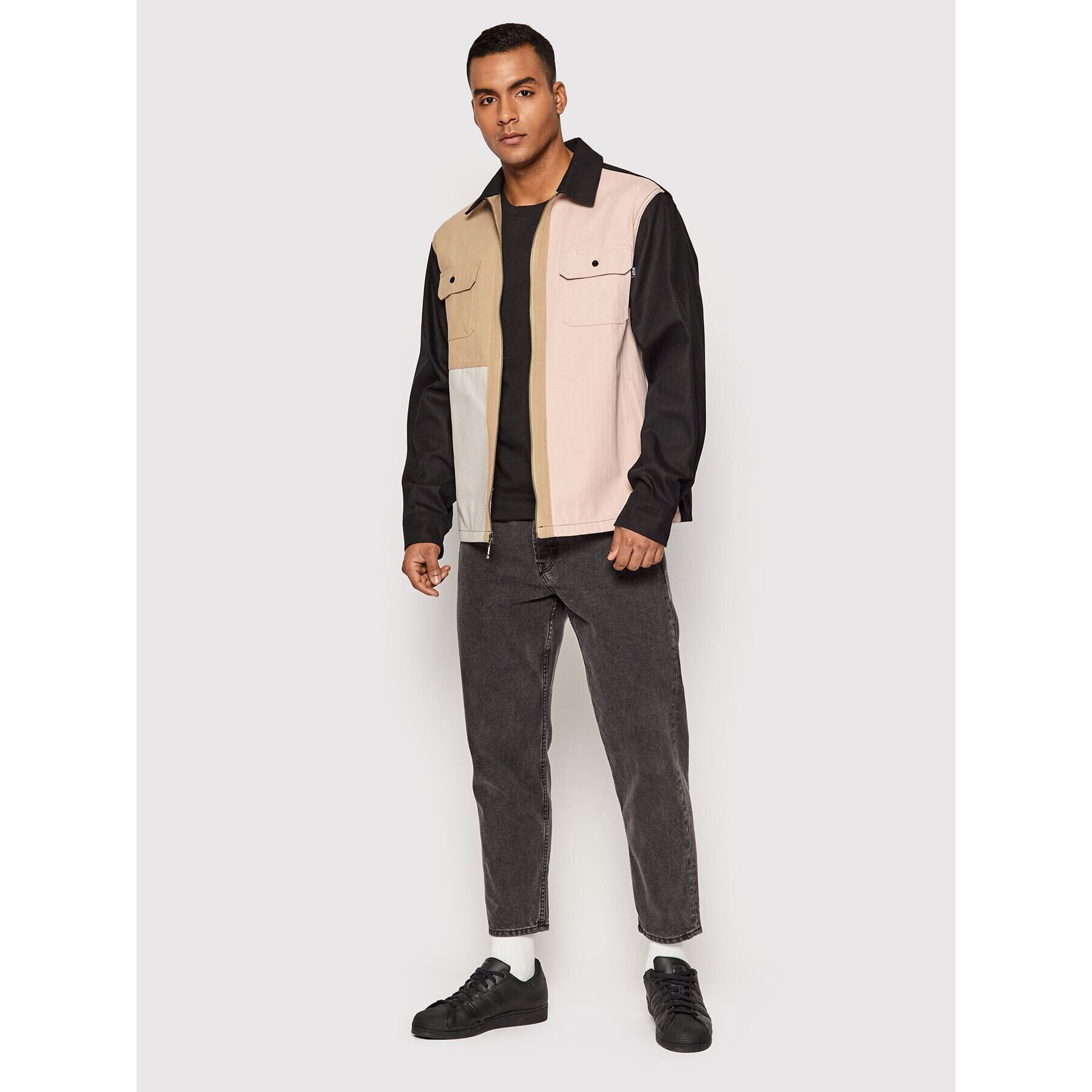 HUF Преходно яке Split JK00346 Цветен Regular Fit - Pepit.bg