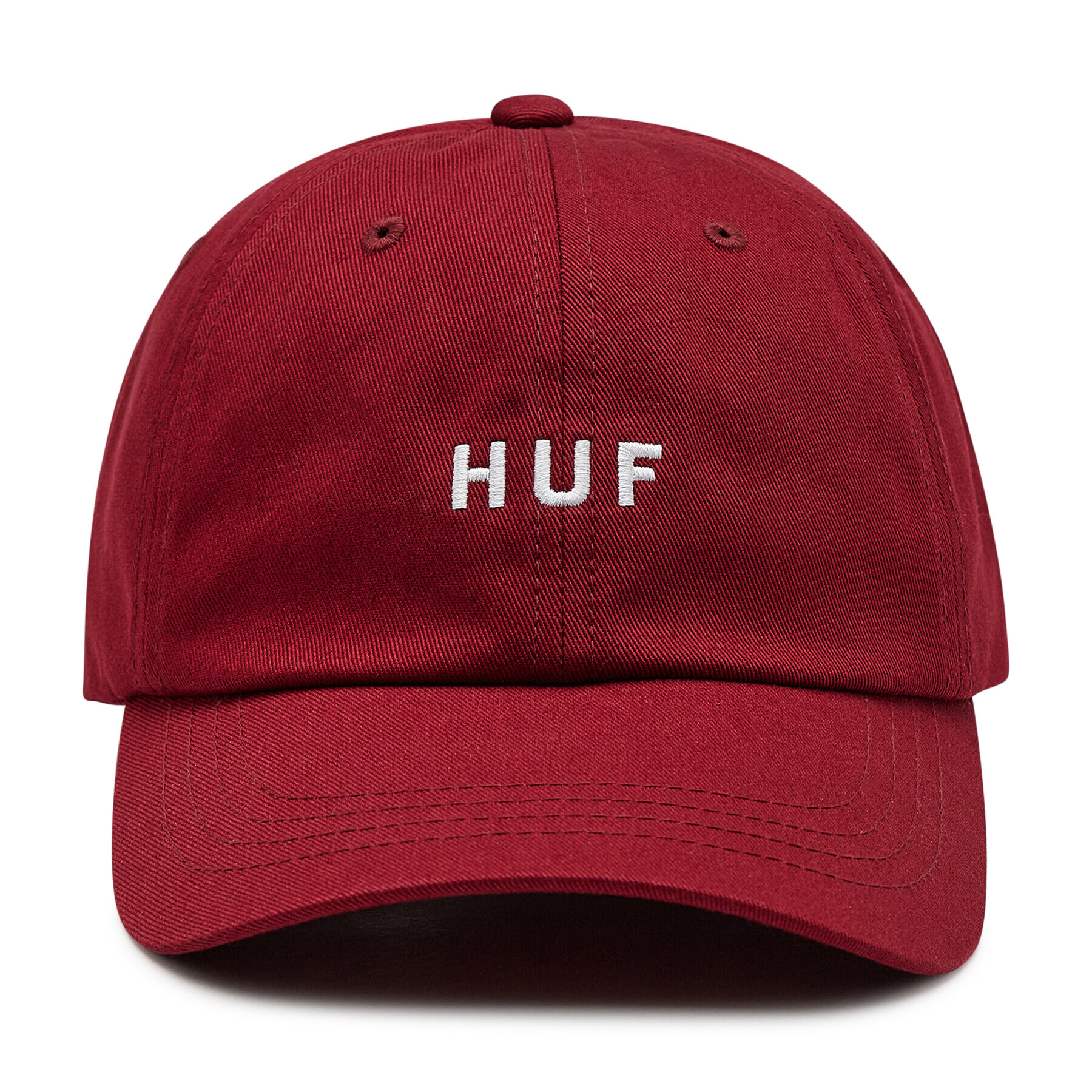 HUF Шапка с козирка Essentials OG Logo Cv 6 HT00345 Бордо - Pepit.bg