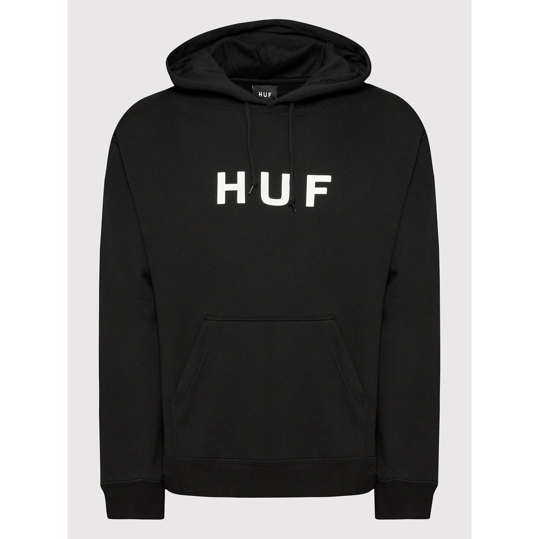 HUF Суитшърт Essentials Og Logo PF00490 Черен Regular Fit - Pepit.bg