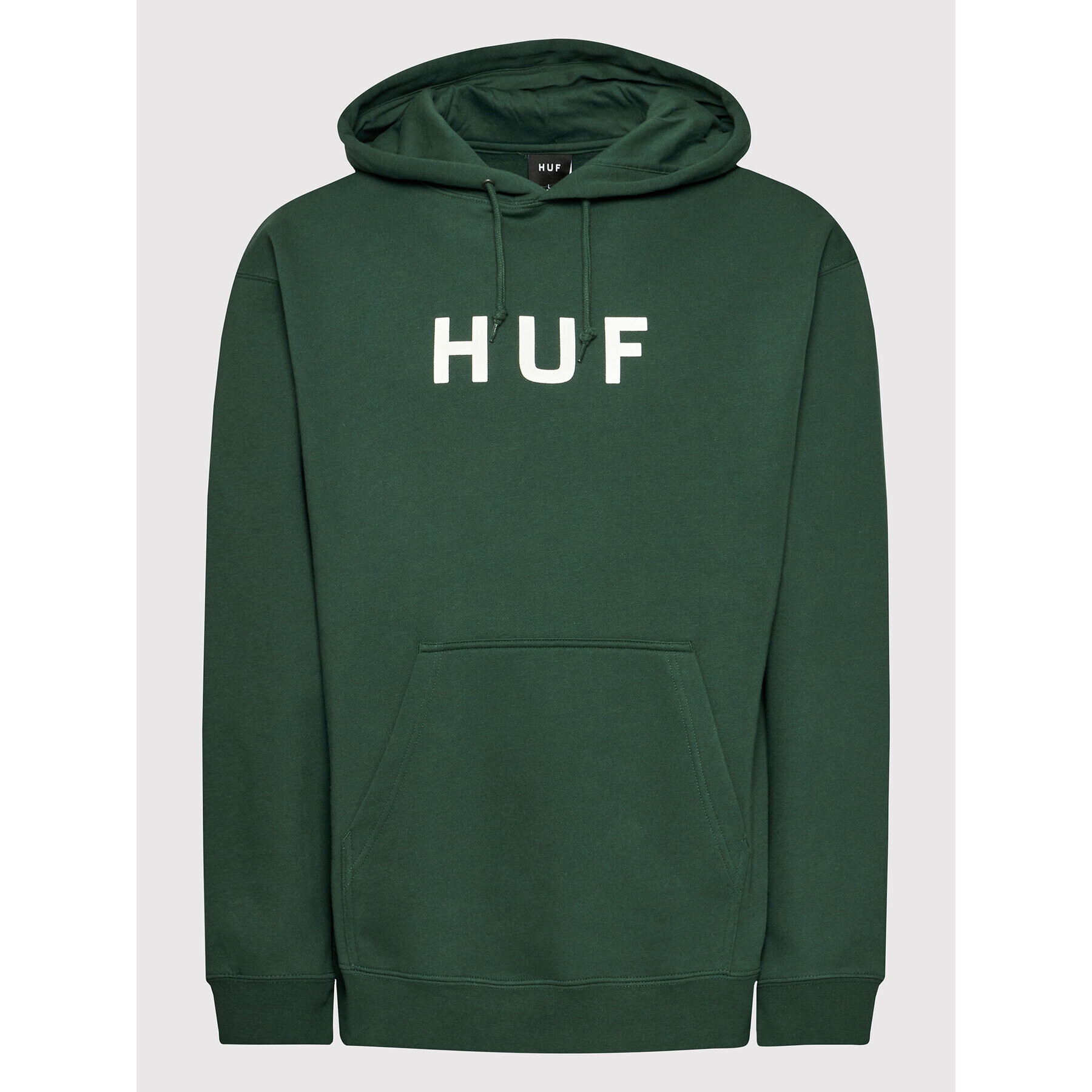 HUF Суитшърт Essentials Og Logo PF00490 Зелен Regular Fit - Pepit.bg