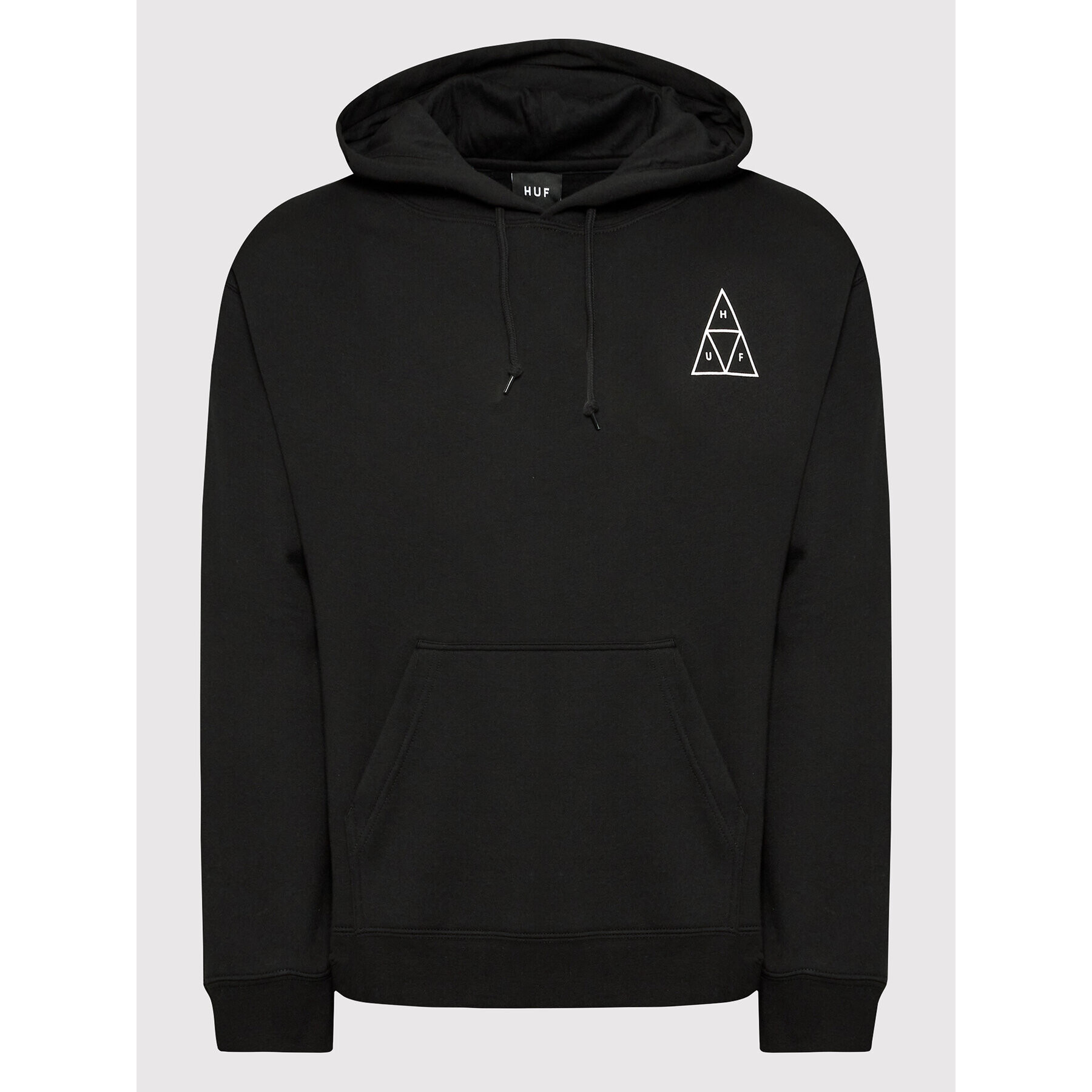 HUF Суитшърт Essentials Triple Triangle PF00491 Черен Regular Fit - Pepit.bg