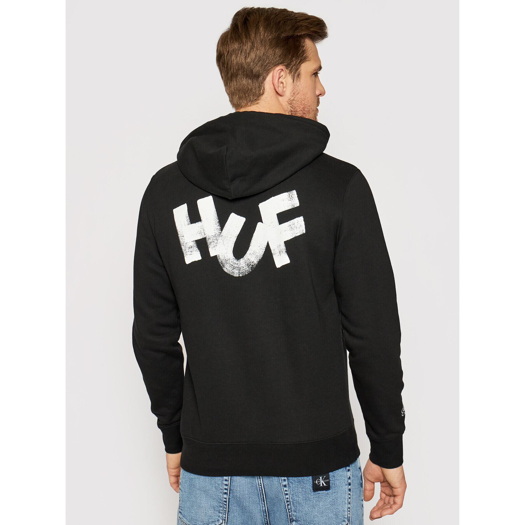HUF Суитшърт HAZE Brush PF00369 Черен Regular Fit - Pepit.bg