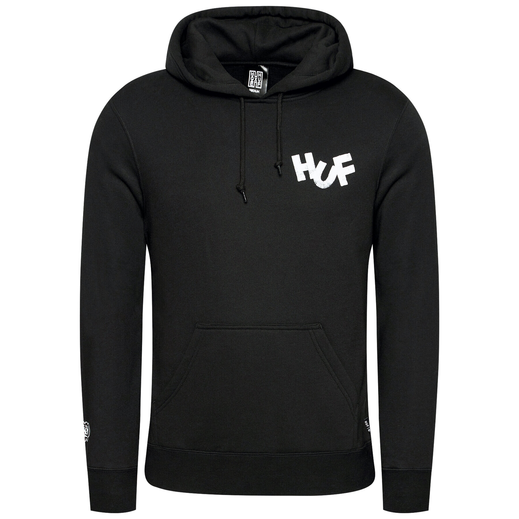 HUF Суитшърт HAZE Brush PF00369 Черен Regular Fit - Pepit.bg