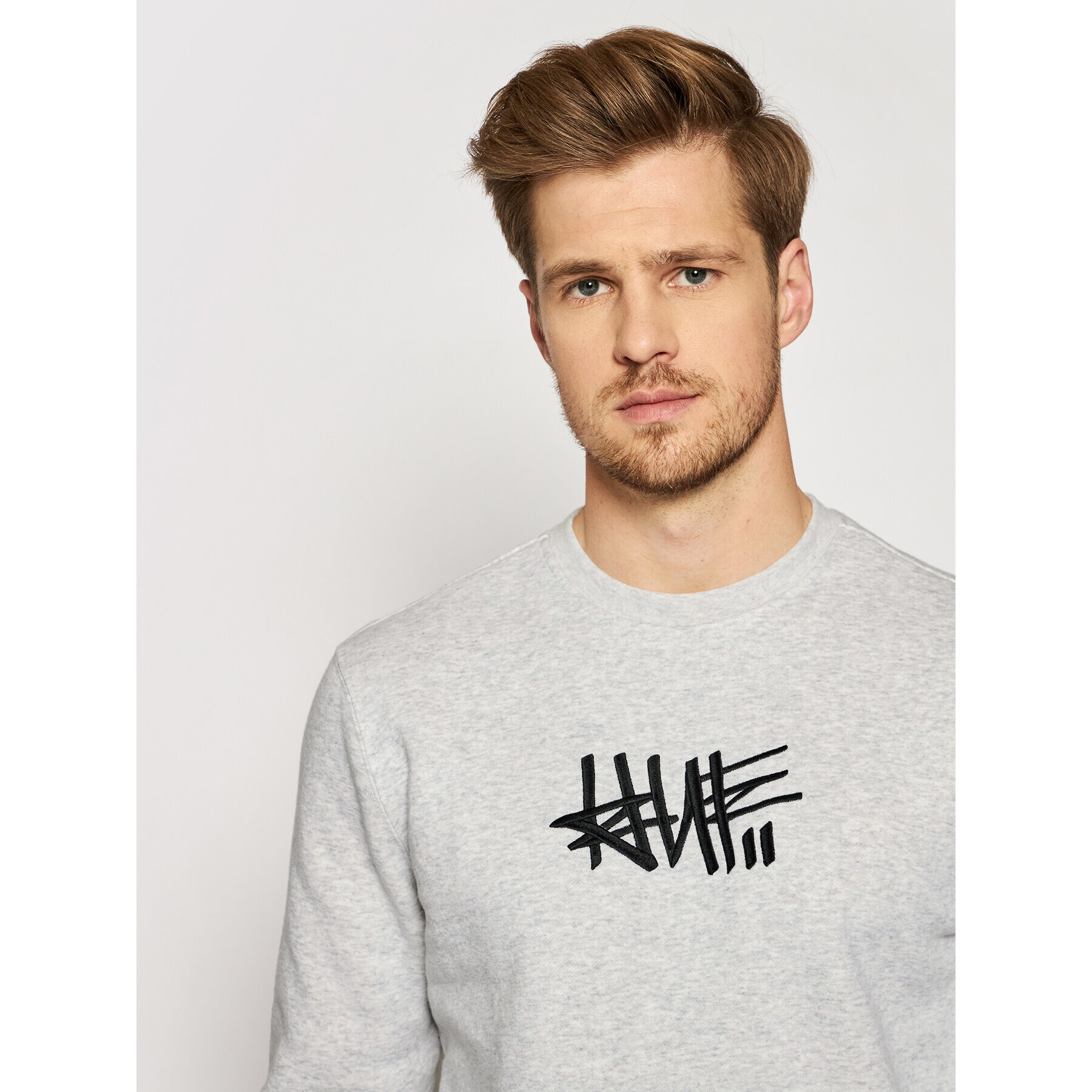 HUF Суитшърт Haze Handstyle 1 PF00370 Сив Regular Fit - Pepit.bg