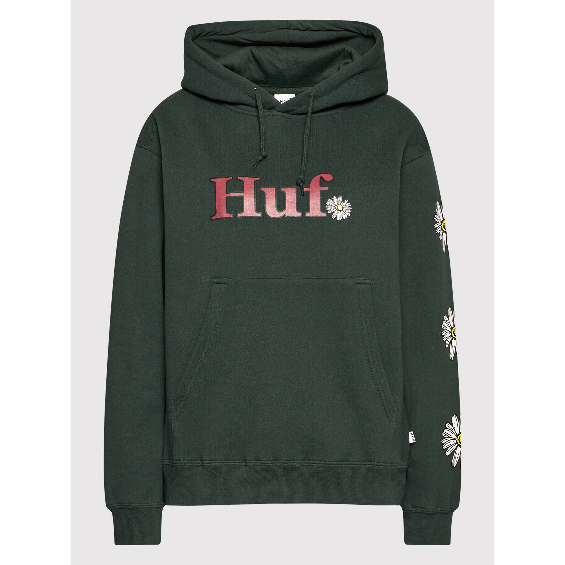 HUF Суитшърт In Bloom WPF0007 Зелен Relaxed Fit - Pepit.bg