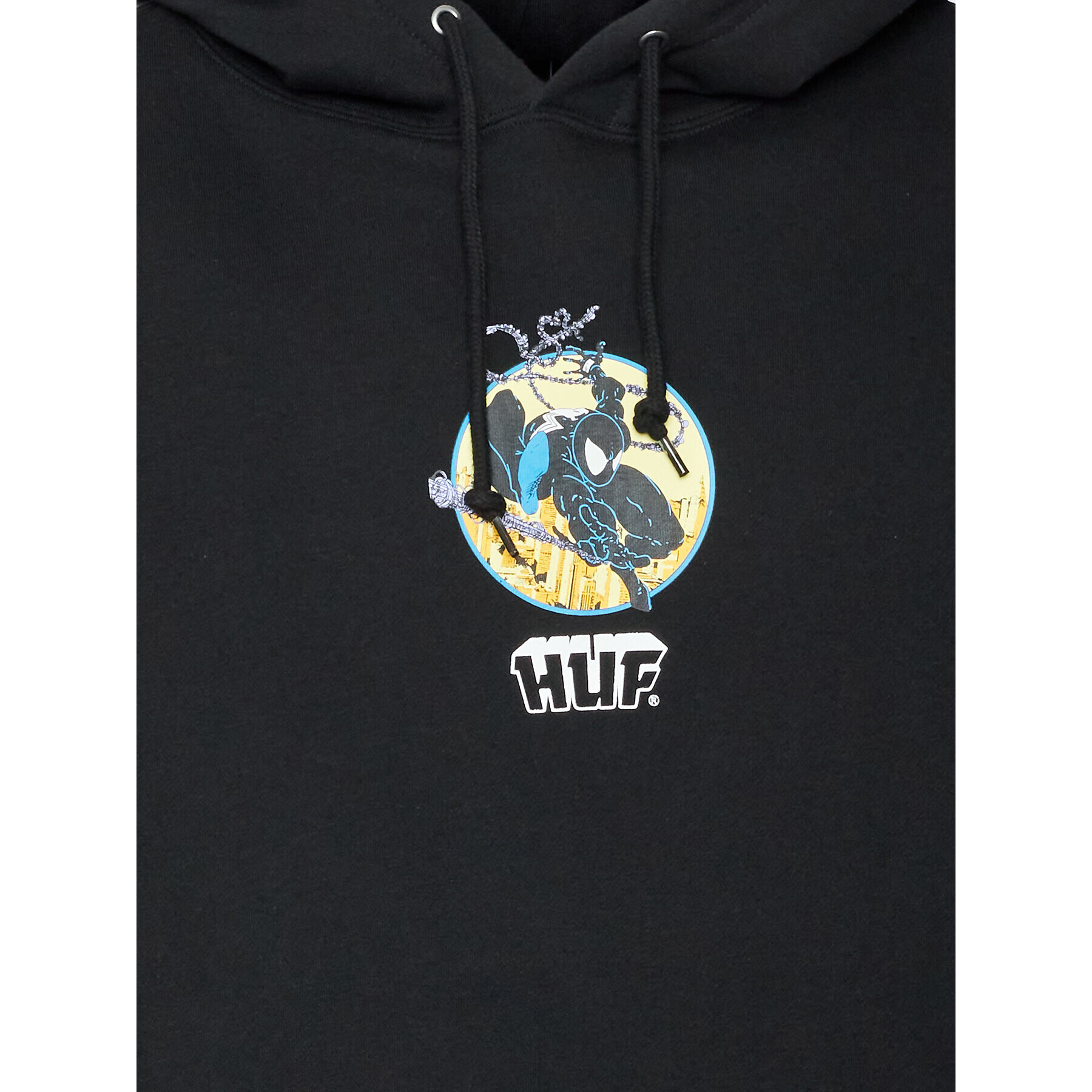 HUF Суитшърт MARVEL Three Hundred PF00606 Черен Regular Fit - Pepit.bg