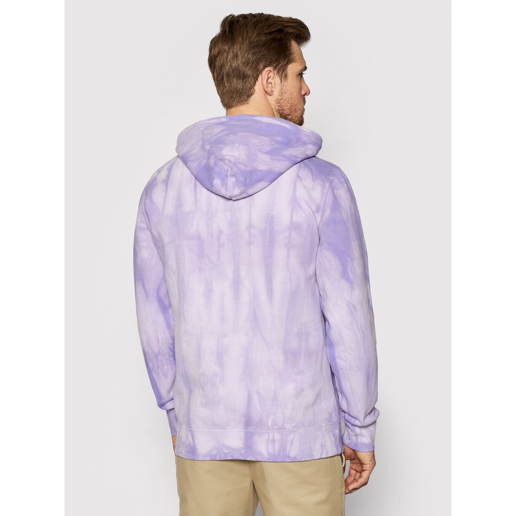 HUF Суитшърт Relax Tiedye PF00345 Виолетов Regular Fit - Pepit.bg