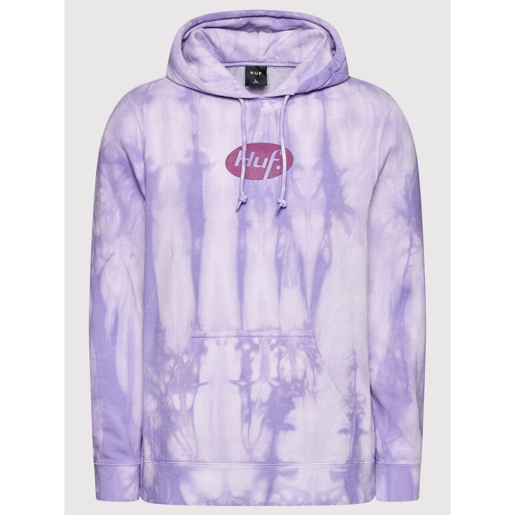 HUF Суитшърт Relax Tiedye PF00345 Виолетов Regular Fit - Pepit.bg