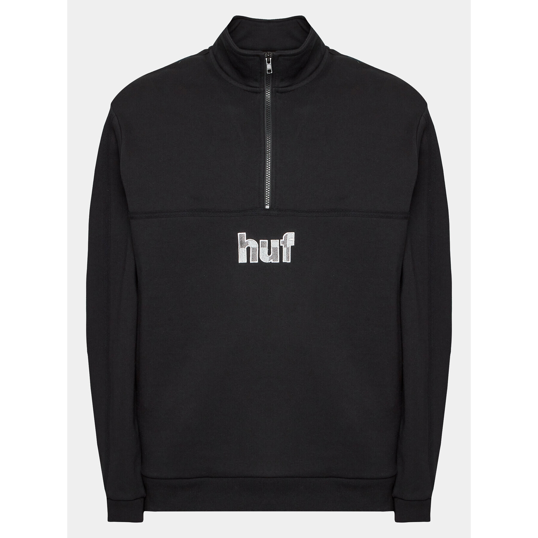 HUF Суитшърт Split FL00194 Черен Regular Fit - Pepit.bg