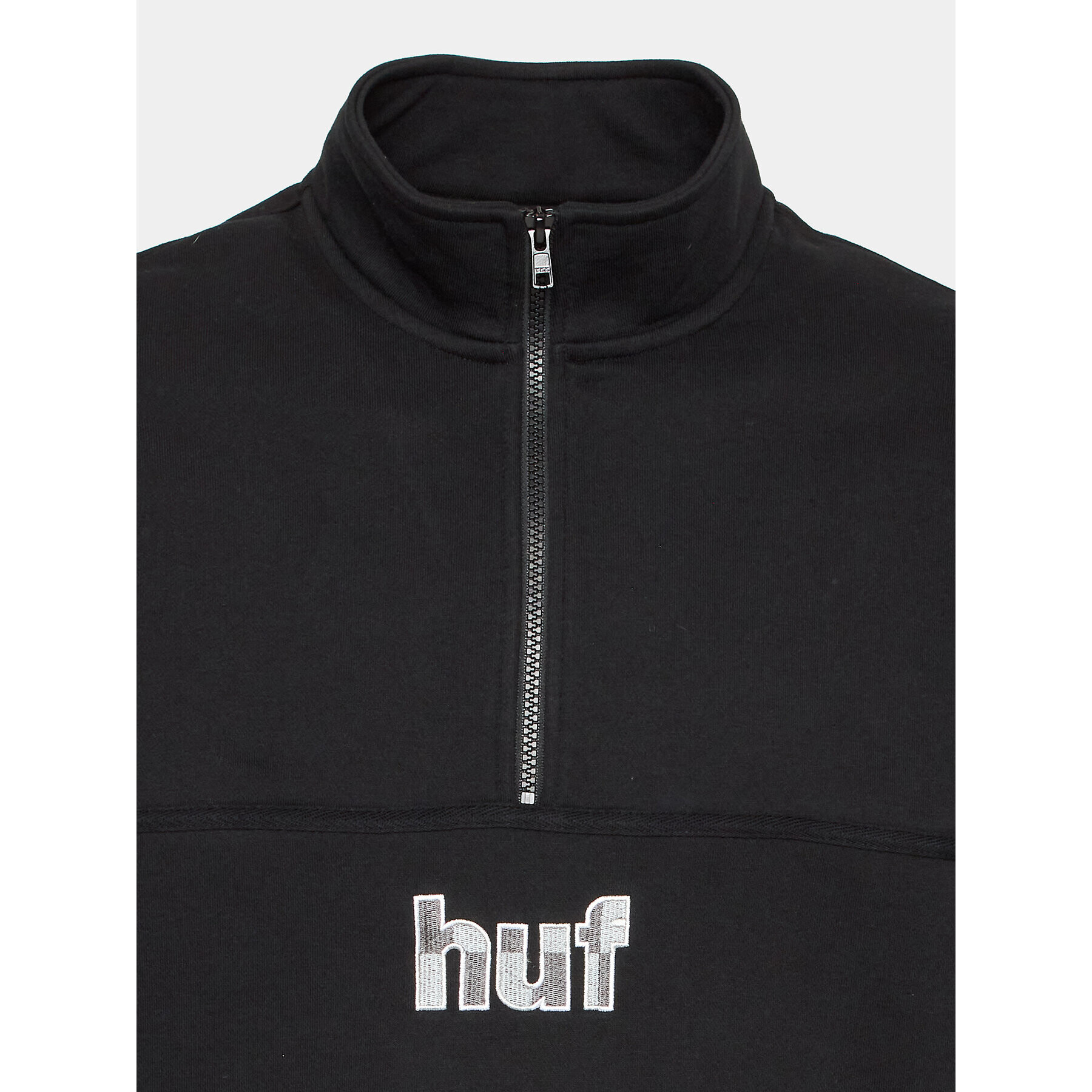 HUF Суитшърт Split FL00194 Черен Regular Fit - Pepit.bg