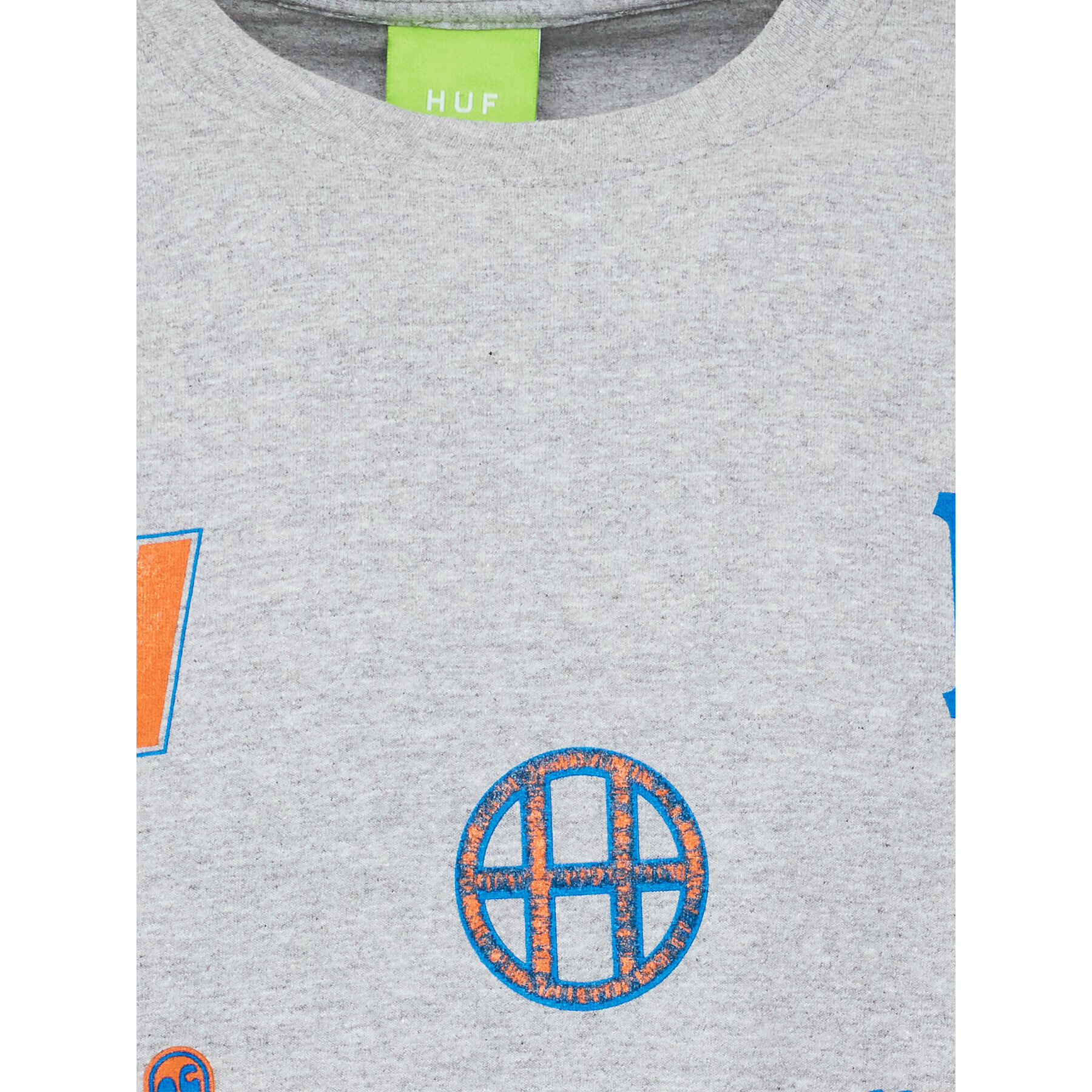 HUF Тениска с дълъг ръкав Allstar Team TS01812 Сив Regular Fit - Pepit.bg