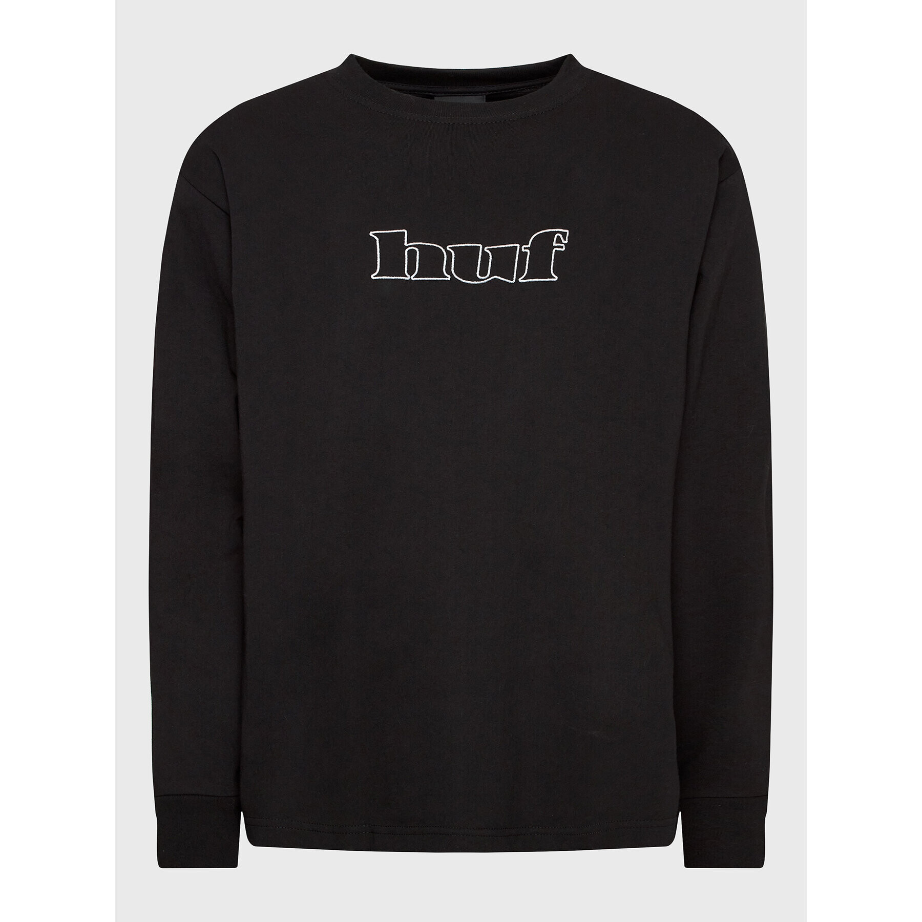 HUF Тениска с дълъг ръкав Certificate TS01932 Черен Regular Fit - Pepit.bg