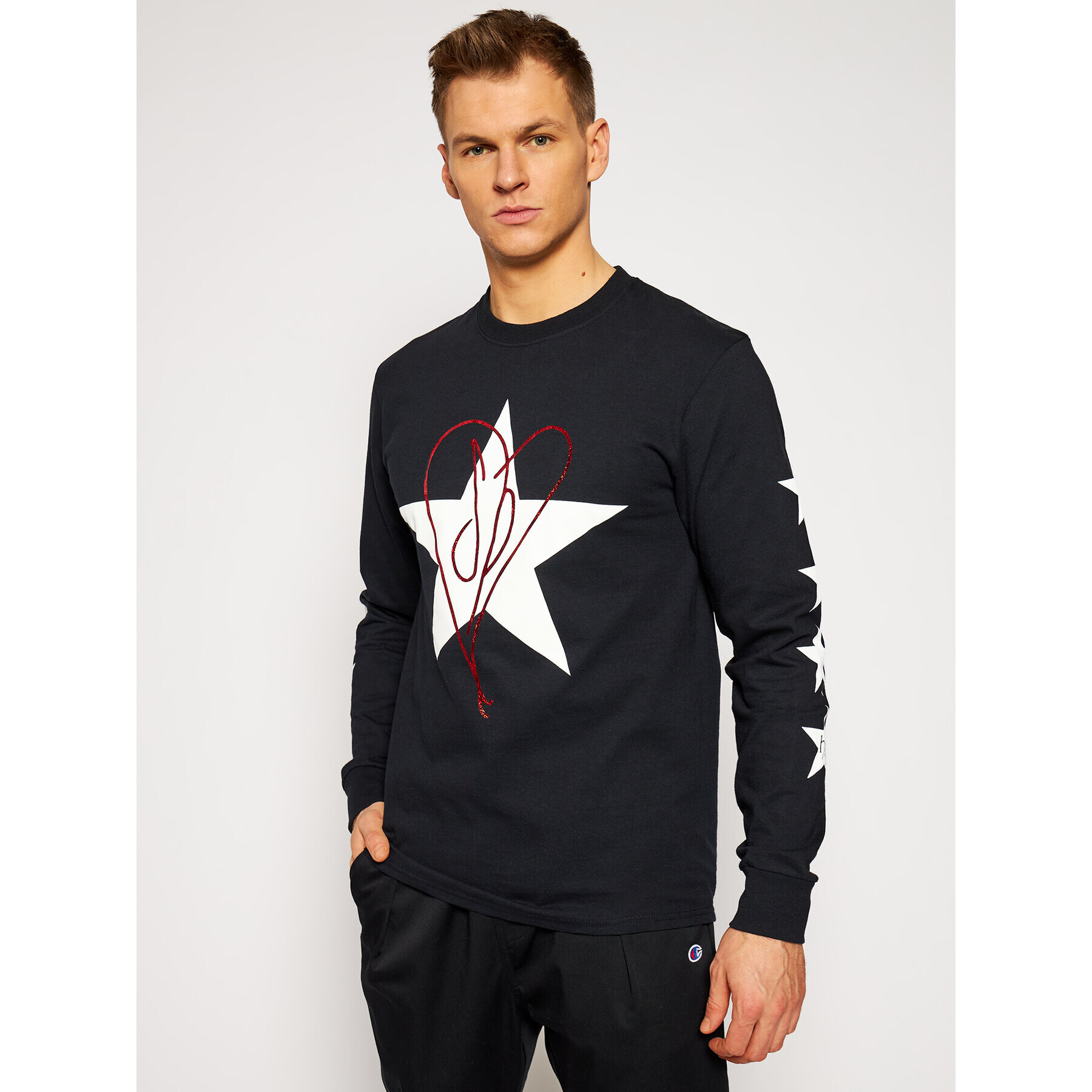 HUF Тениска с дълъг ръкав THE SMASHING PUMPKINS Starla TS01399 Черен Regular Fit - Pepit.bg