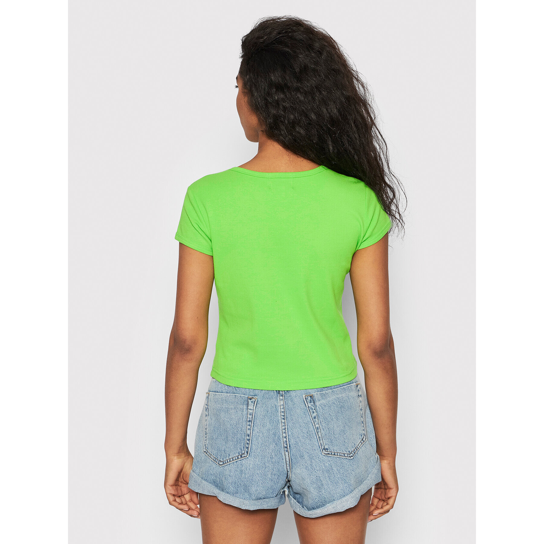 HUF Тишърт Baby WKN0045 Зелен Slim Fit - Pepit.bg