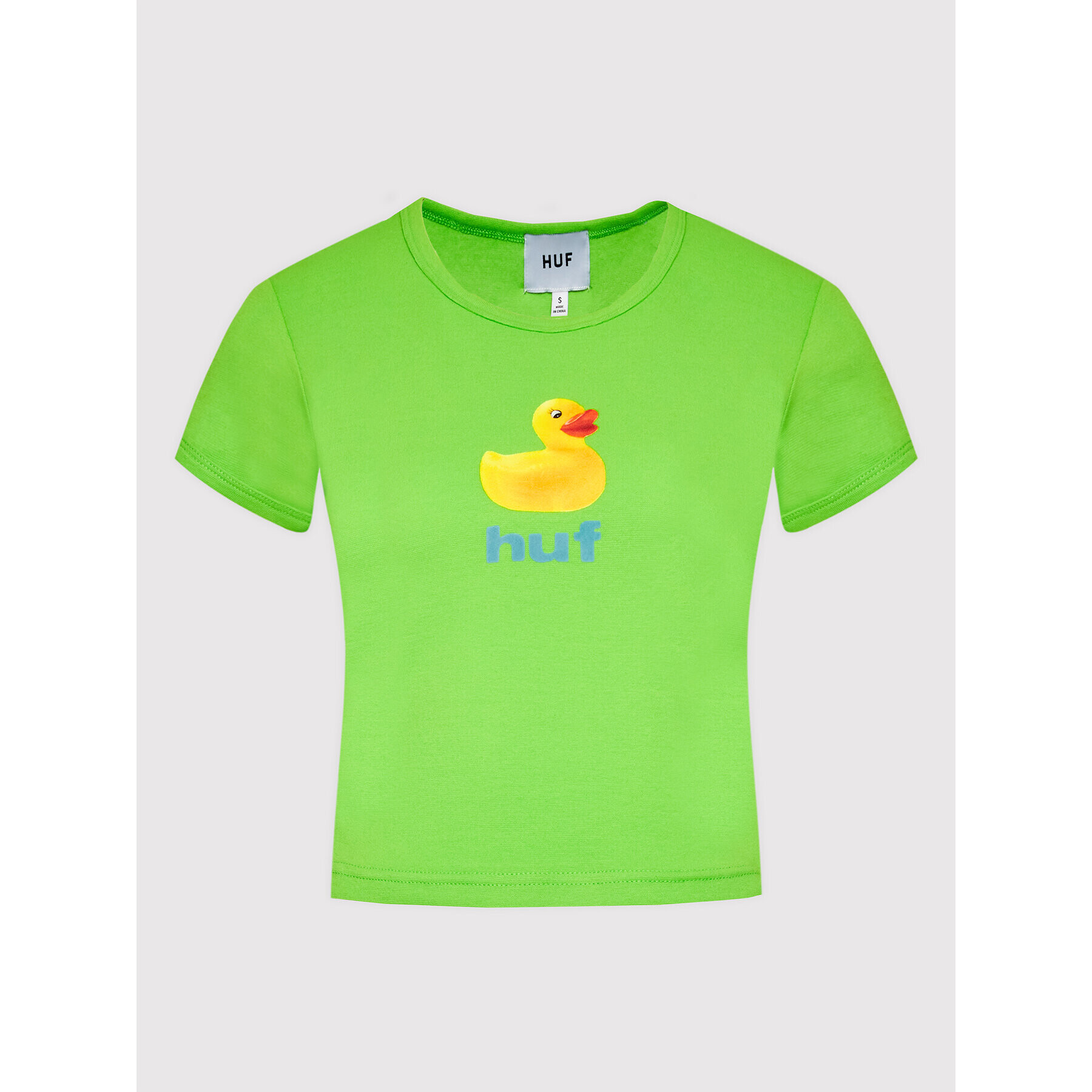 HUF Тишърт Baby WKN0045 Зелен Slim Fit - Pepit.bg