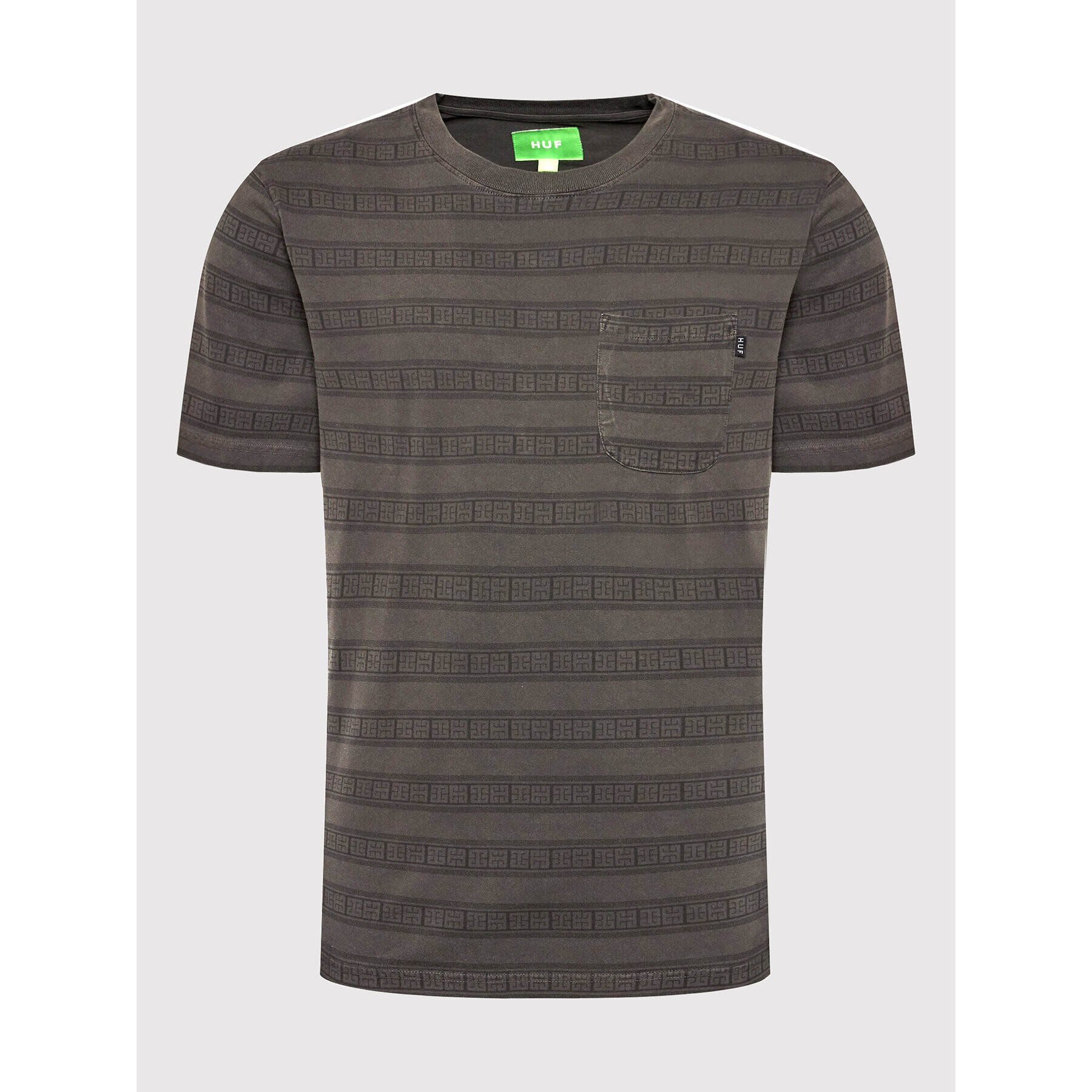 HUF Тишърт Cooper Stripe KN00342 Сив Regular Fit - Pepit.bg