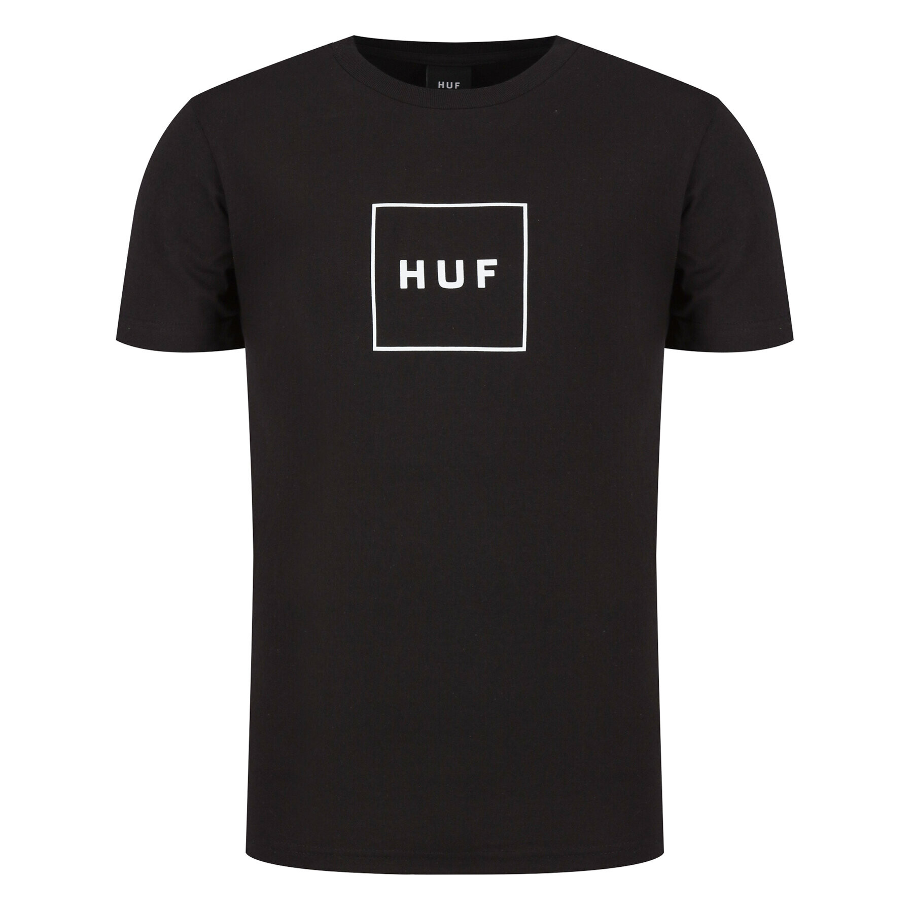 HUF Тишърт Essentials Box Logo TS00507 Черен Regular Fit - Pepit.bg