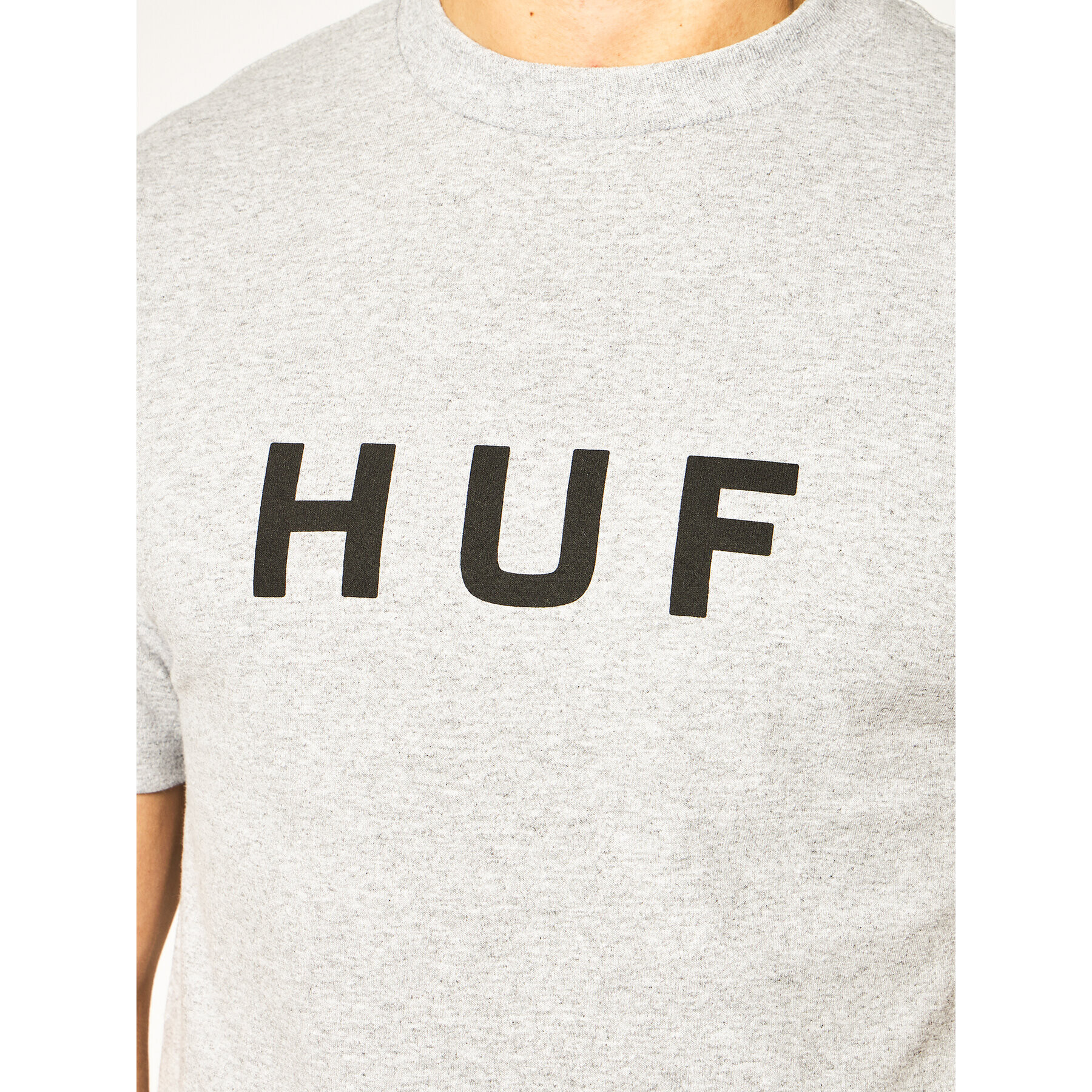 HUF Тишърт Essentials Og Logo TS00508 Сив Regular Fit - Pepit.bg