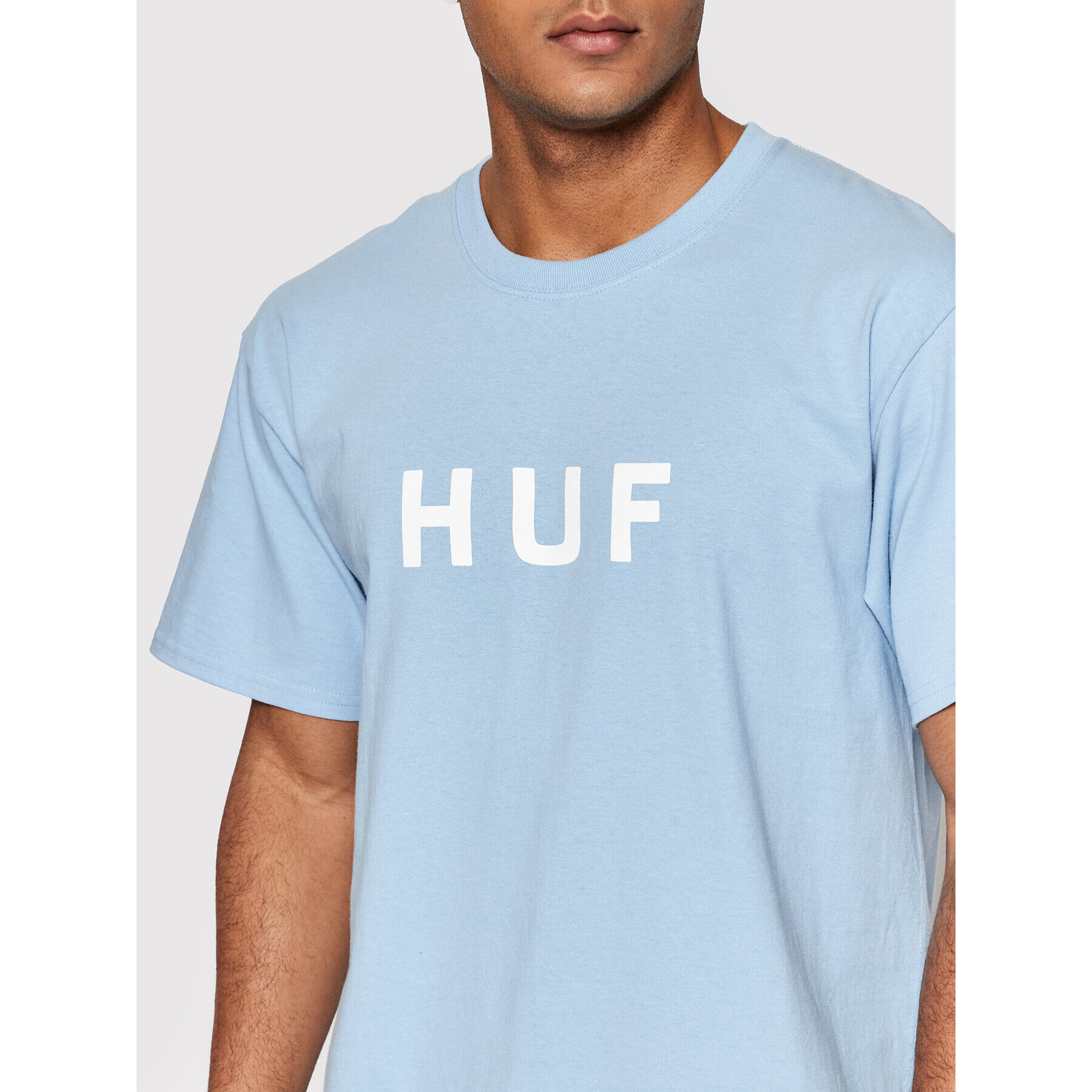 HUF Тишърт Essentials Og Logo TS01752 Син Regular Fit - Pepit.bg