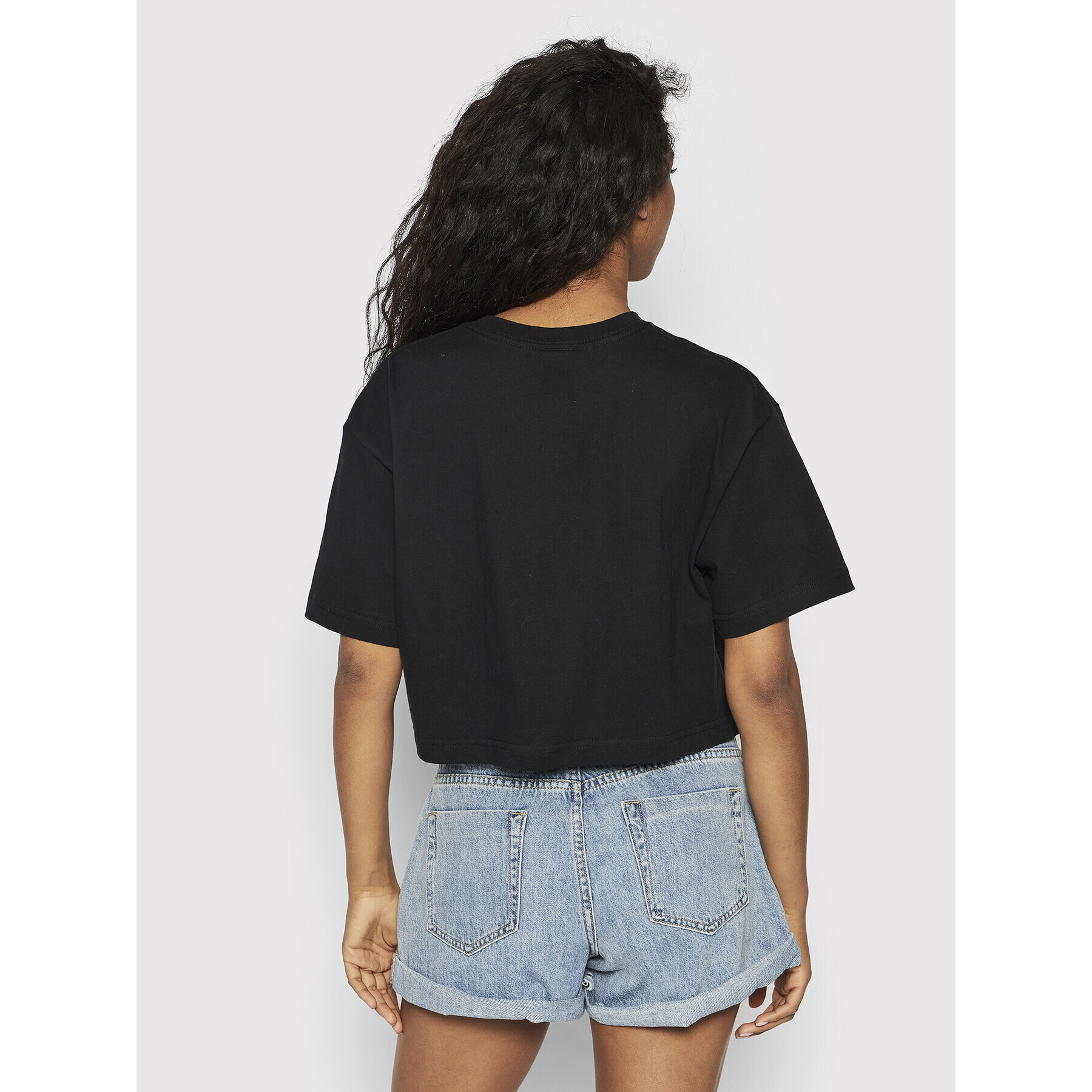 HUF Тишърт Gummed WTS0049 Черен Relaxed Fit - Pepit.bg