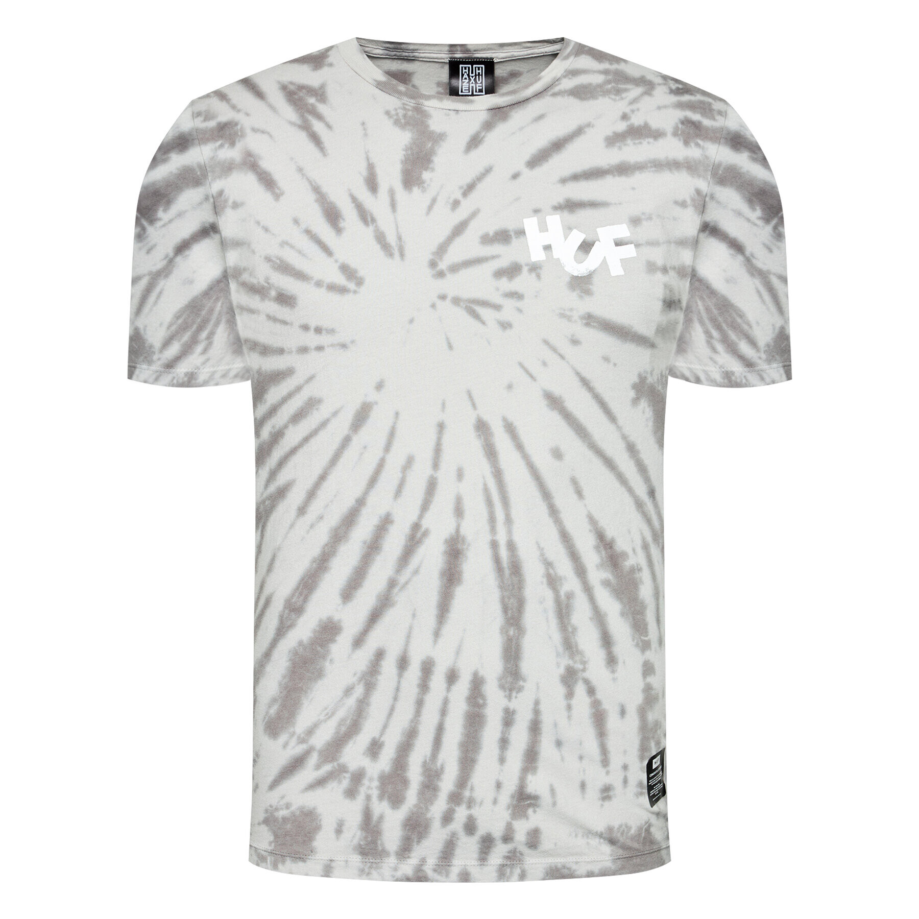 HUF Тишърт HAZE Brush Tie Dye TS01383 Сив Regular Fit - Pepit.bg