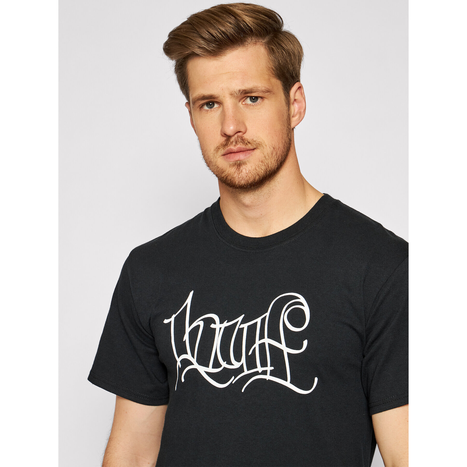 HUF Тишърт HAZE Handstyle 2 TS01382 Черен Regular Fit - Pepit.bg