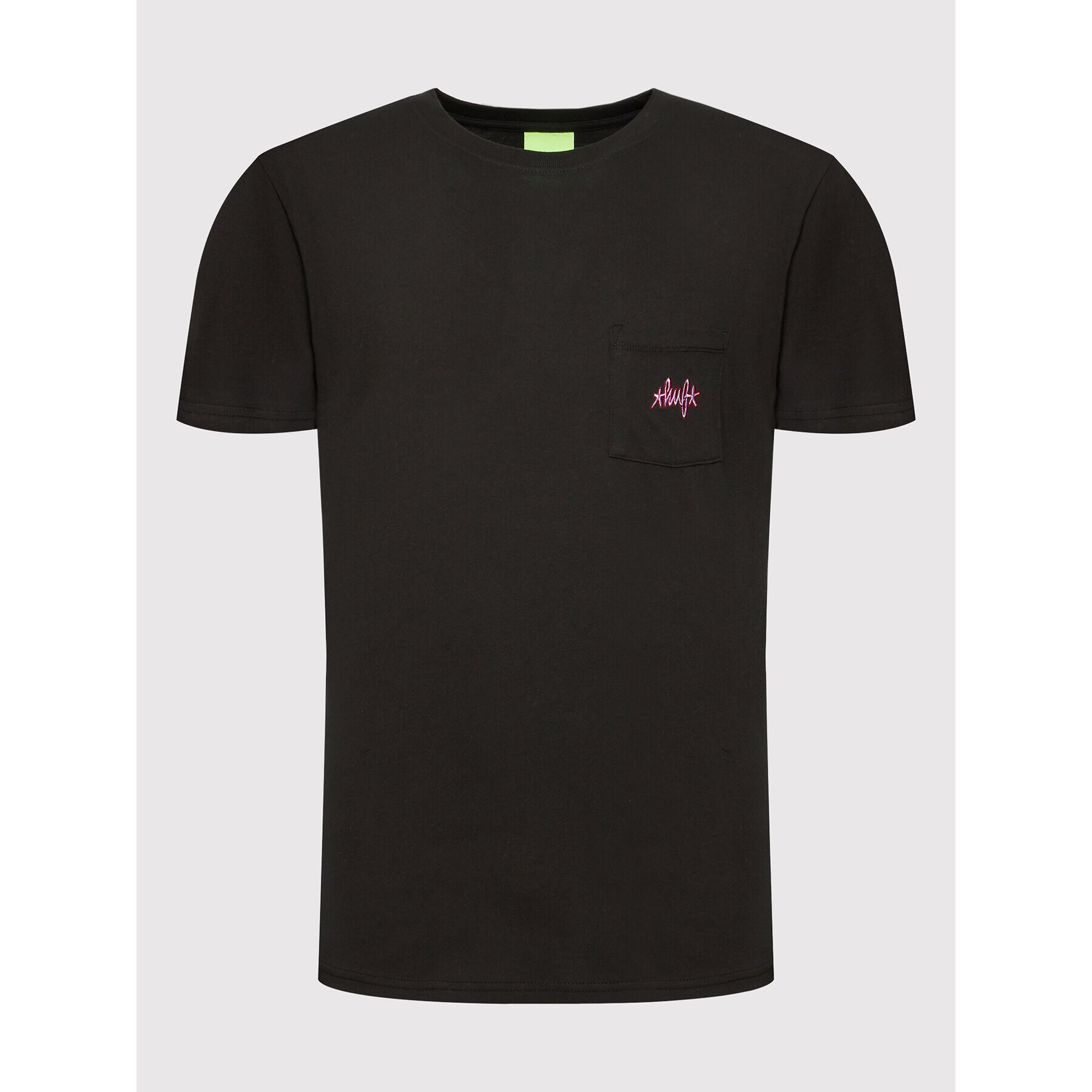 HUF Тишърт HAZE Script Pocket TS01631 Черен Regular Fit - Pepit.bg