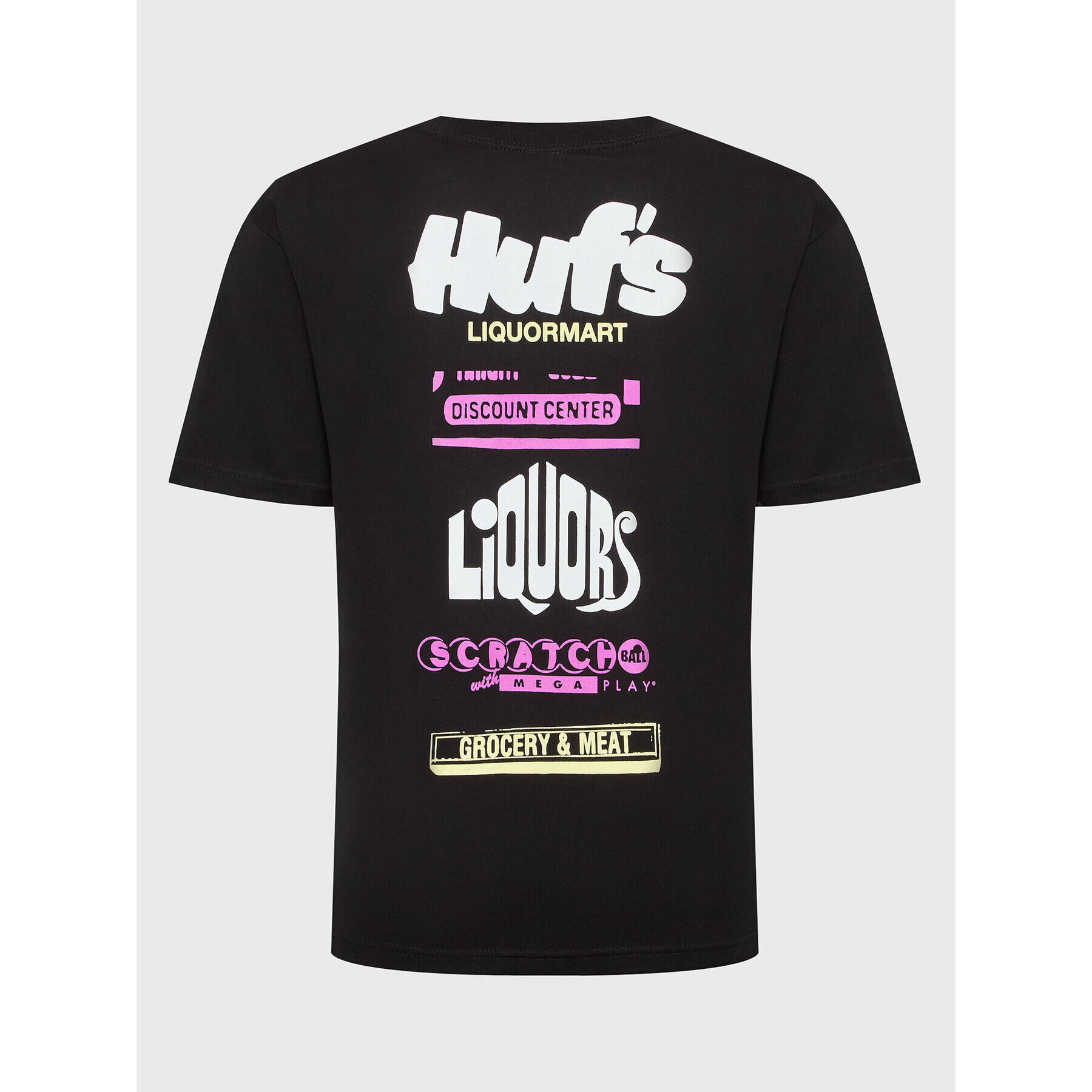 HUF Тишърт Liquormart TS01946 Черен Regular Fit - Pepit.bg