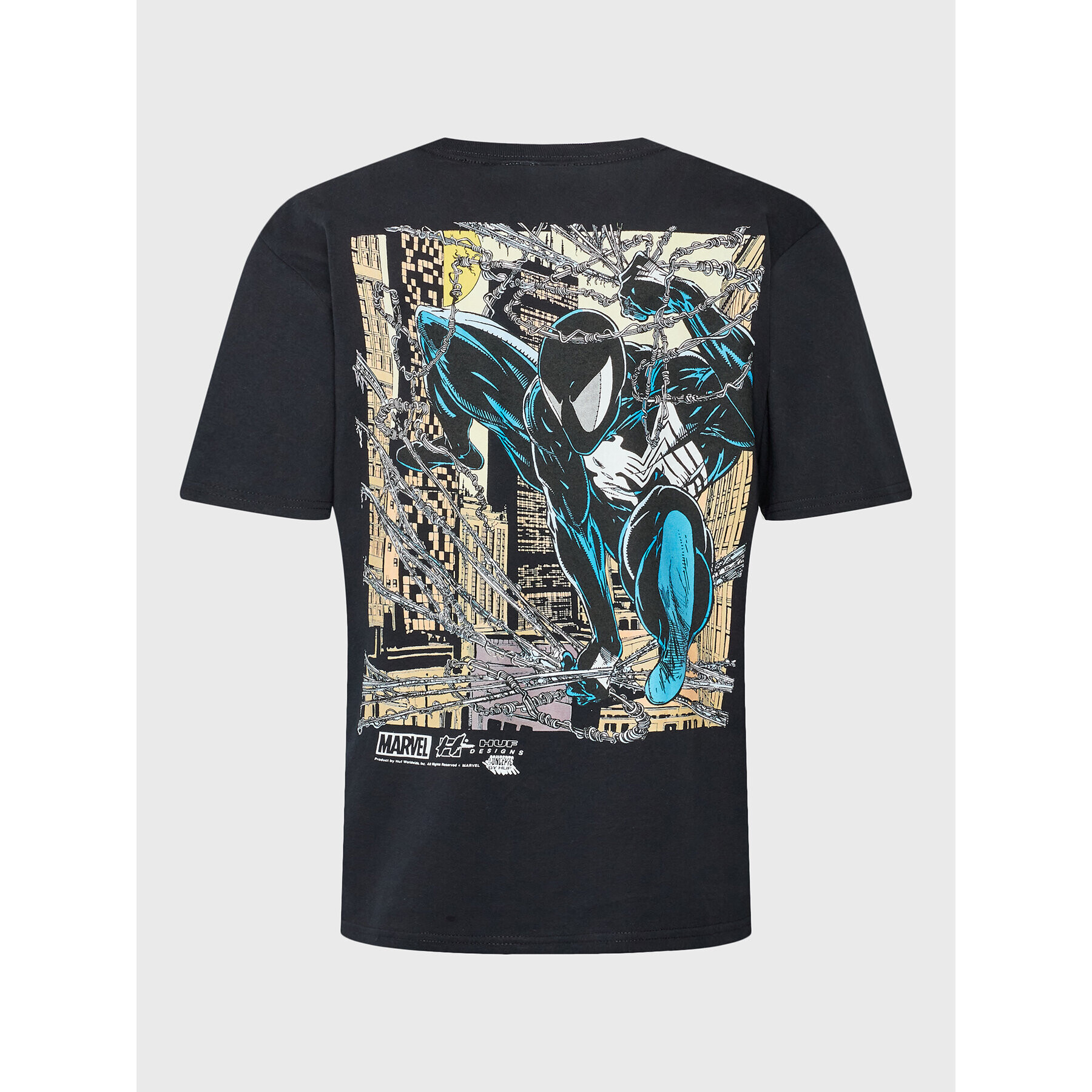 HUF Тишърт MARVEL Hangin Out TS02056 Черен Regular Fit - Pepit.bg