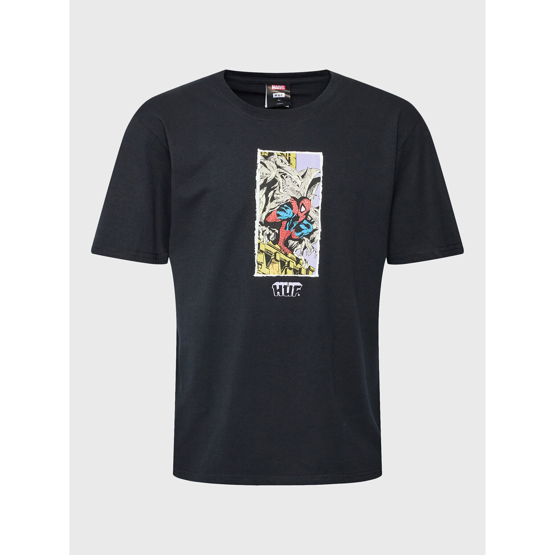 HUF Тишърт MARVEL Moody TS02057 Черен Regular Fit - Pepit.bg