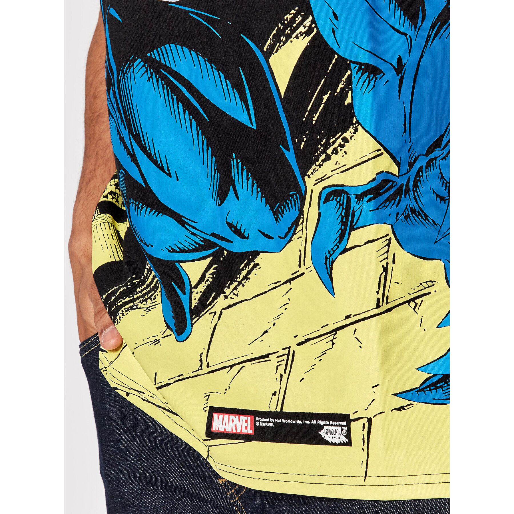 HUF Тишърт MARVEL Venom TS01891 Черен Regular Fit - Pepit.bg