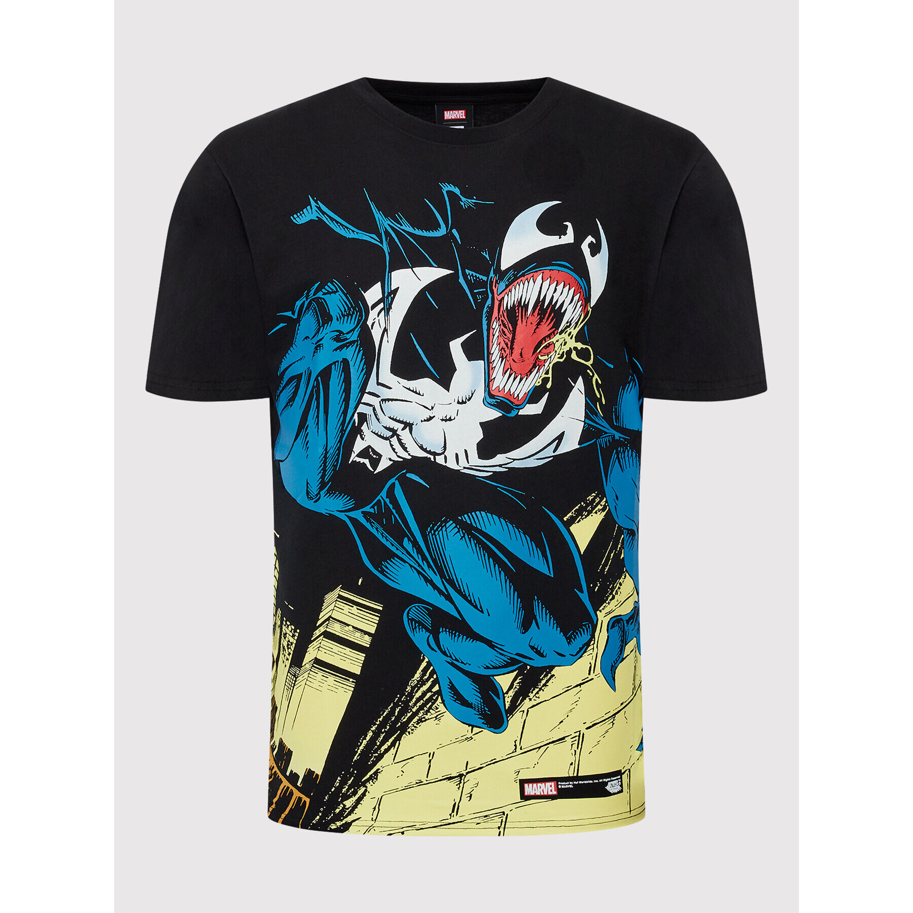 HUF Тишърт MARVEL Venom TS01891 Черен Regular Fit - Pepit.bg