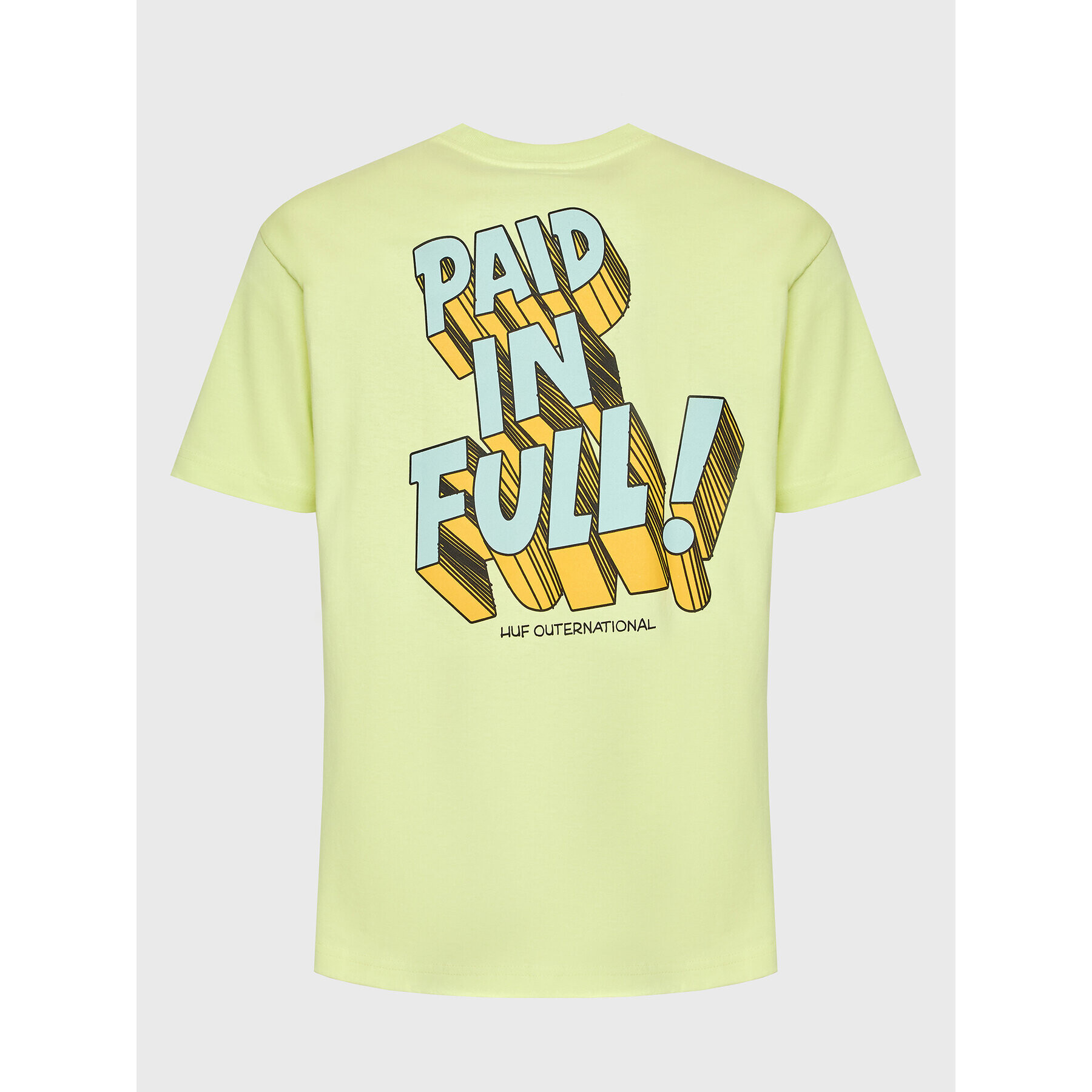 HUF Тишърт Master Plan TS01942 Зелен Regular Fit - Pepit.bg