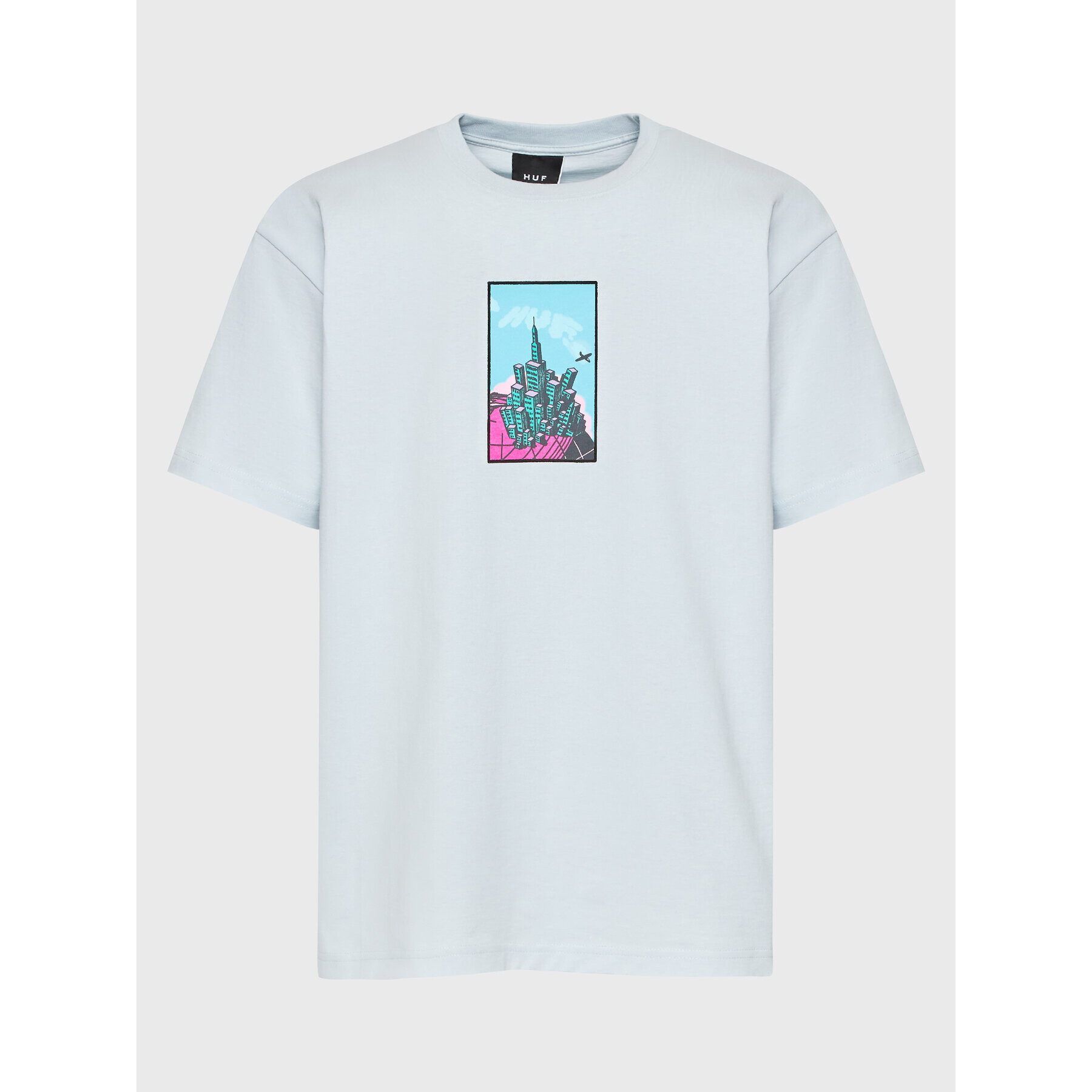 HUF Тишърт Sky Is The Limit TS01948 Син Regular Fit - Pepit.bg