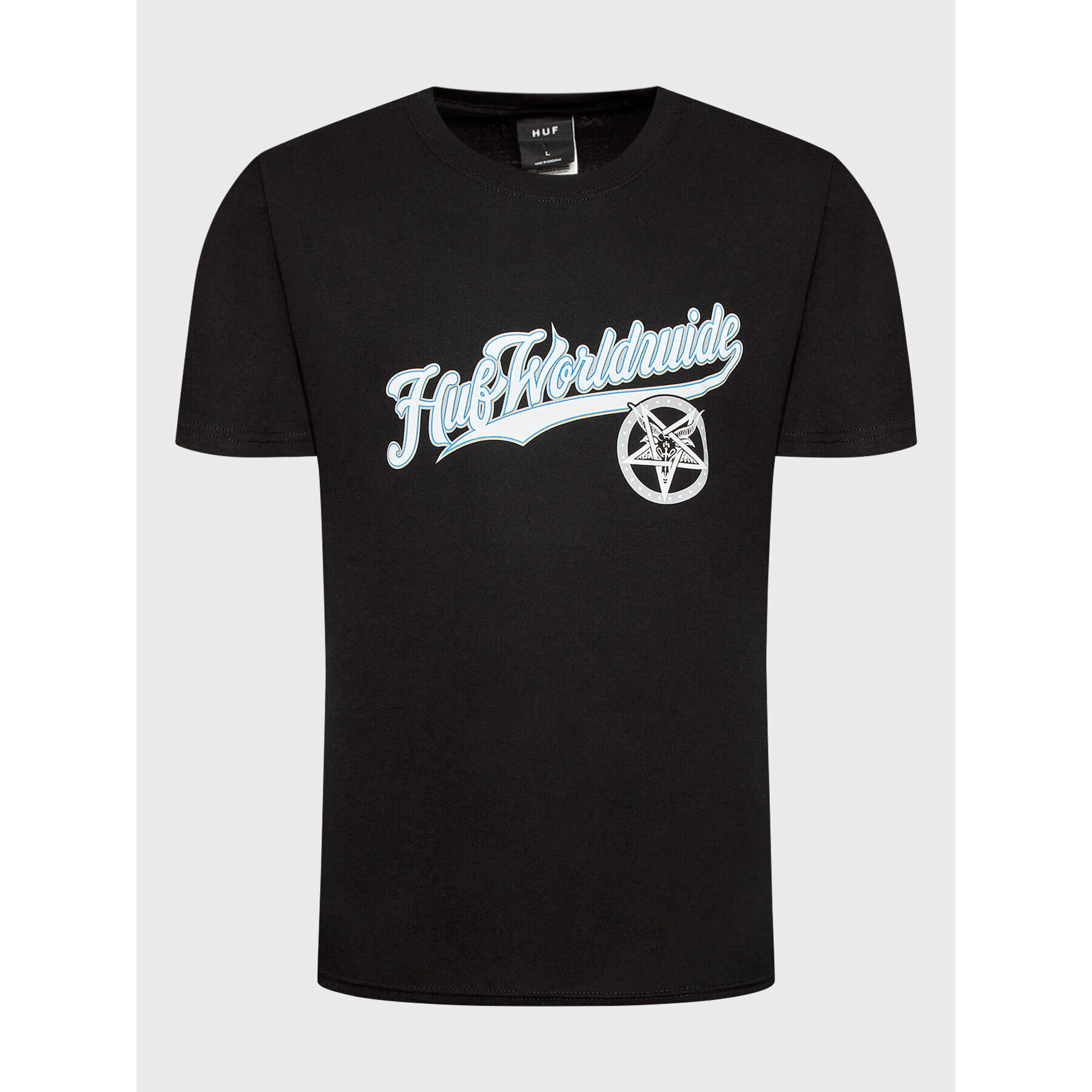 HUF Тишърт THRASHER Portola TS01922 Черен Regular Fit - Pepit.bg