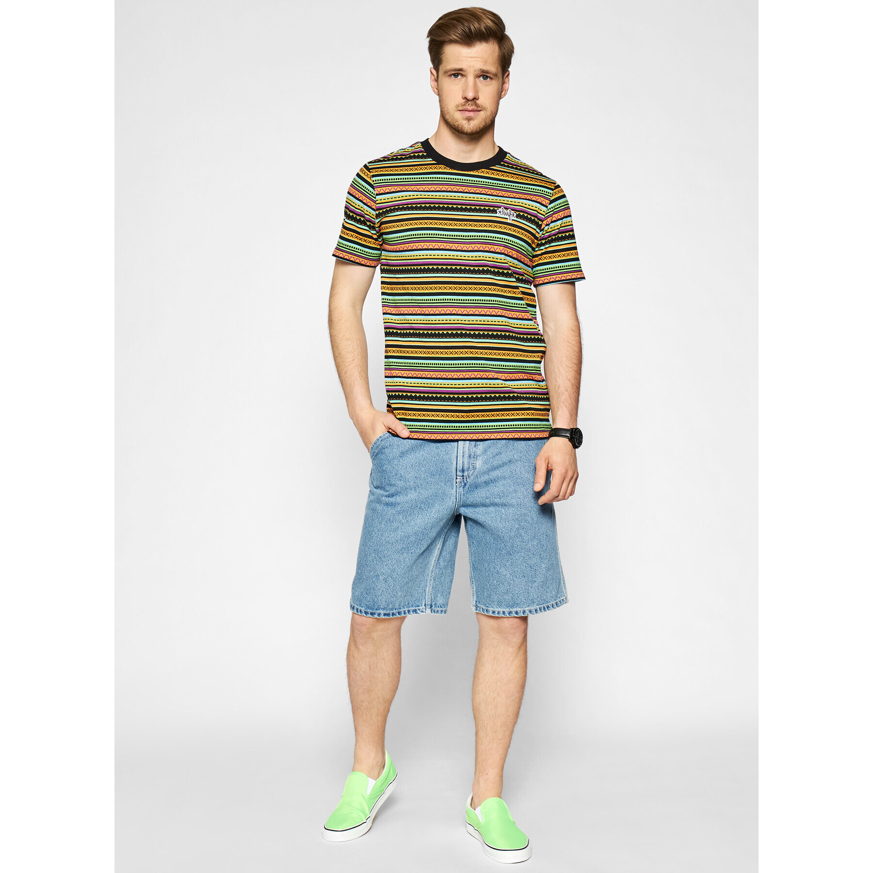 HUF Тишърт Topanga KN00273 Цветен Regular Fit - Pepit.bg
