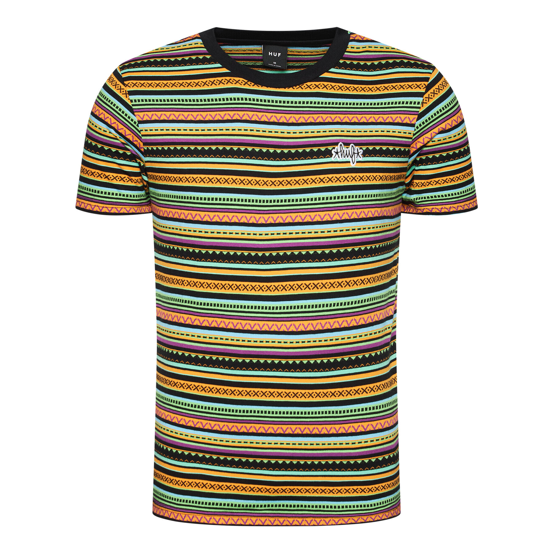 HUF Тишърт Topanga KN00273 Цветен Regular Fit - Pepit.bg