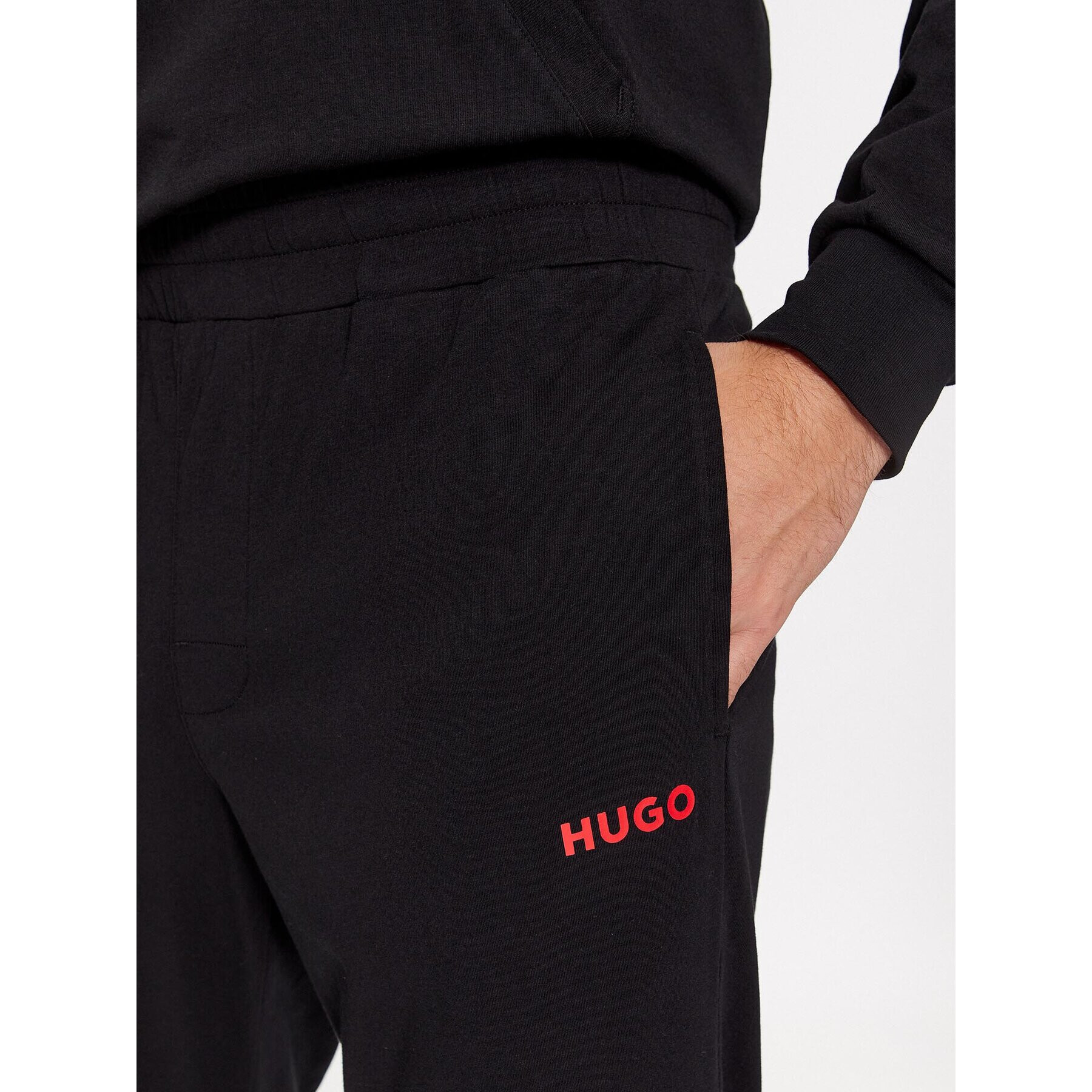 Hugo Анцуг Linked Long Set Cw 50505152 Черен Regular Fit - Pepit.bg