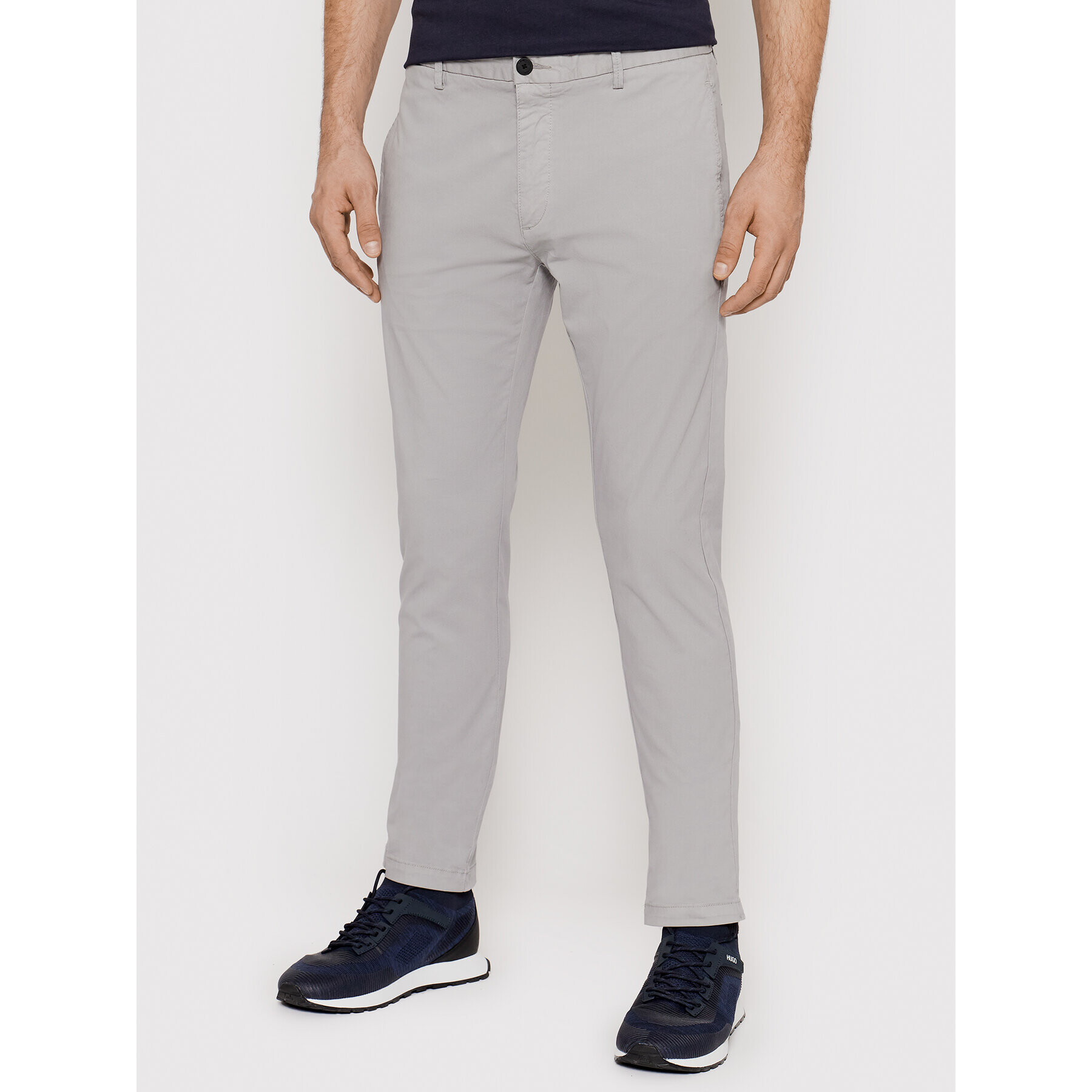 Hugo Чино панталони David204D 50437976 Сив Slim Fit - Pepit.bg