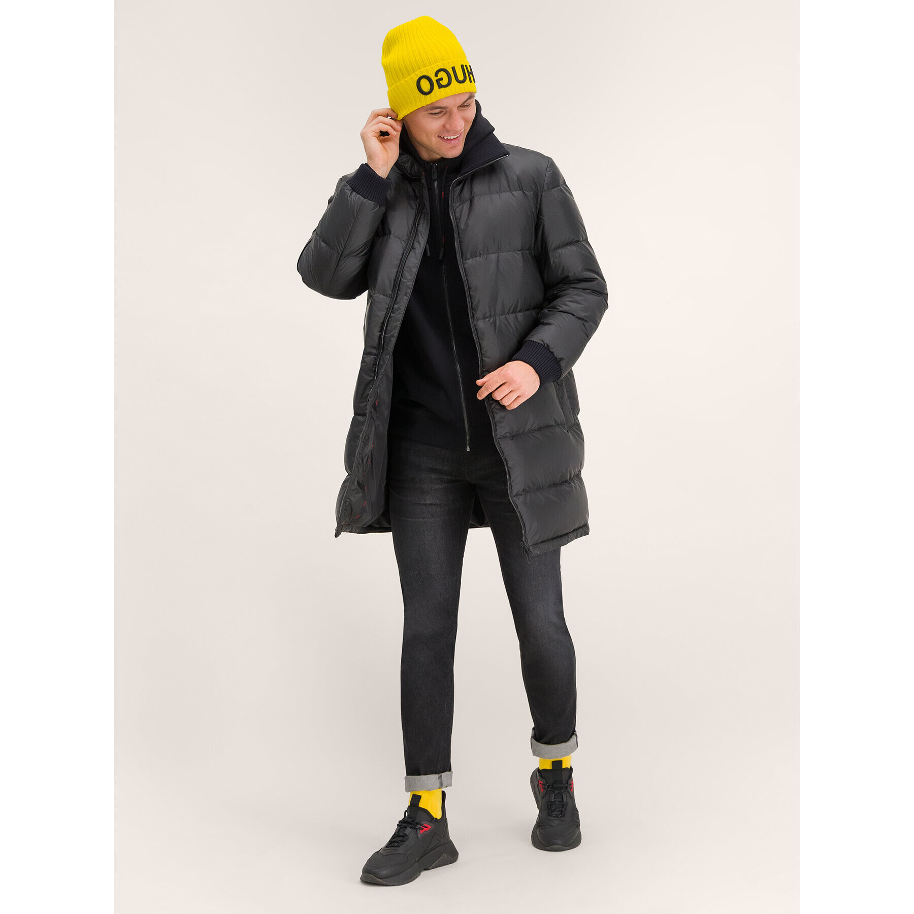 Hugo Дънки 50413502 Сив Slim Fit - Pepit.bg