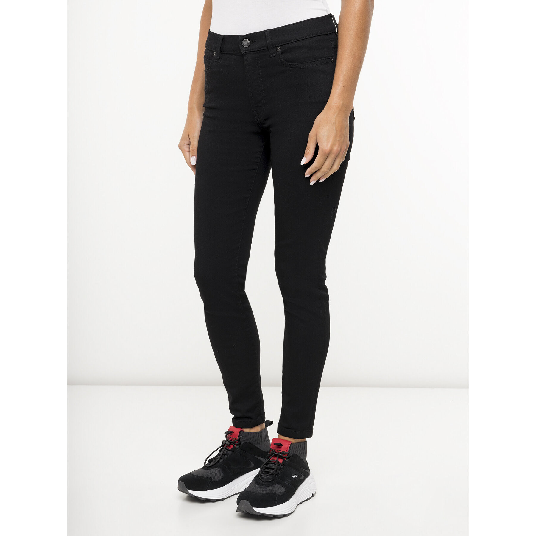 Hugo Дънки 50418454 Черен Super Skinny Fit - Pepit.bg
