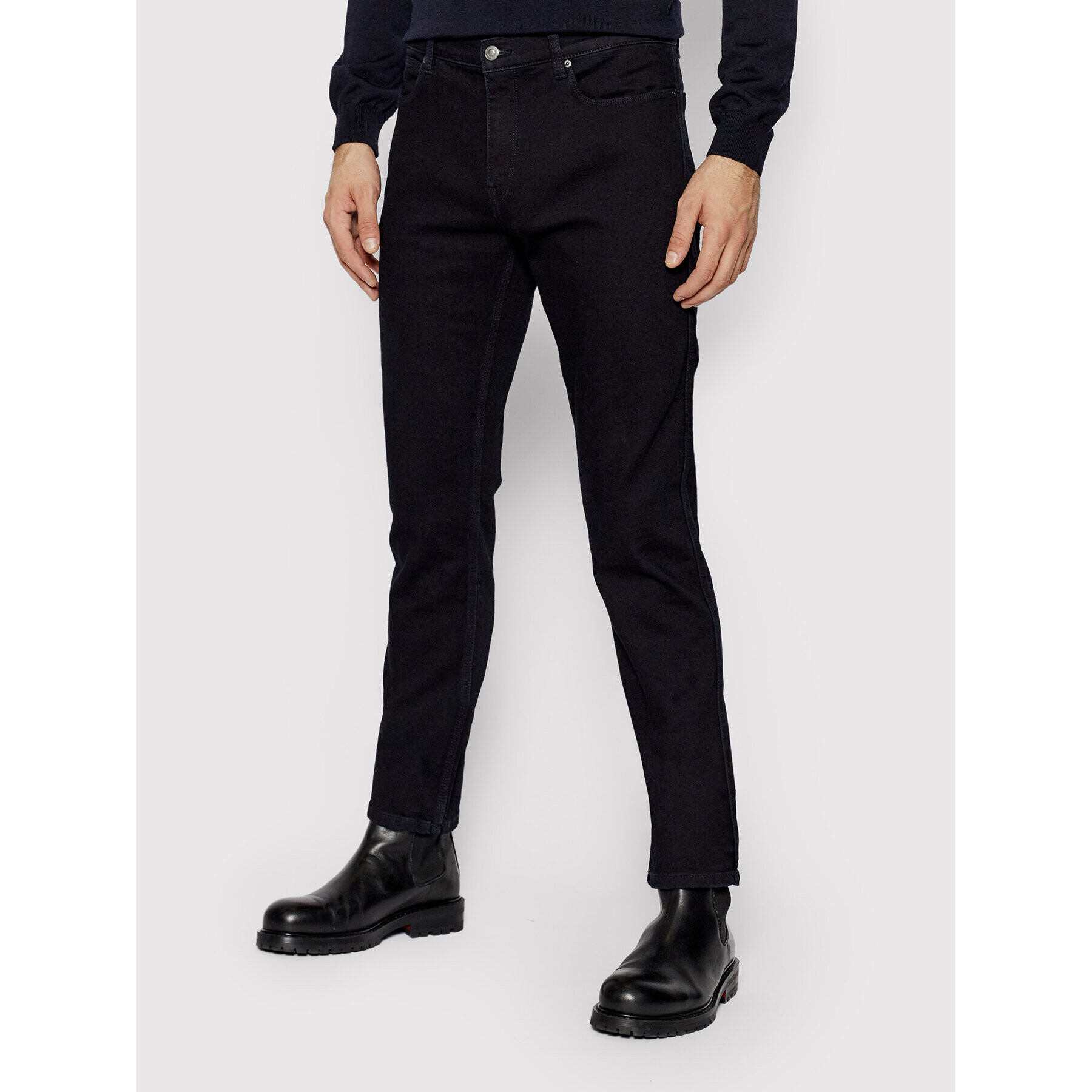 Hugo Дънки 50463582 Черен Slim Fit - Pepit.bg
